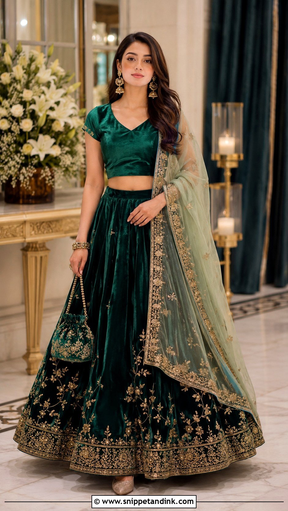 Velvet Lehenga for Sister Wedding - Snippet and Ink - 20 Wedding Dresses Simple for Sister