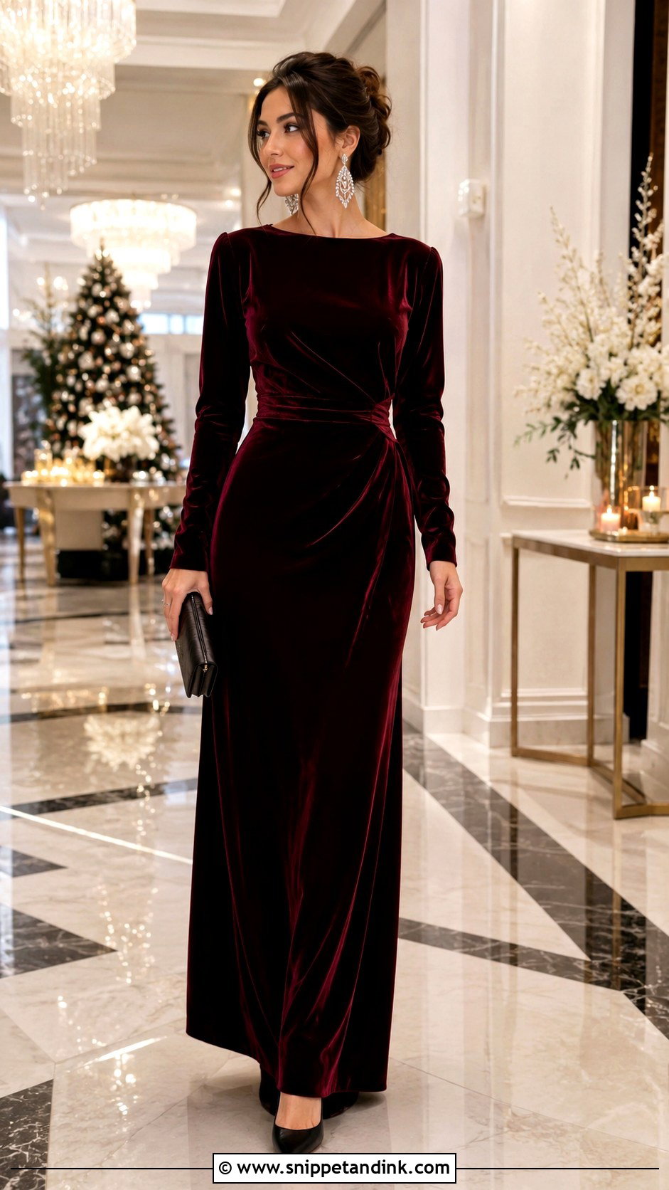 Velvet Maxi Dress for Cousin Wedding - Snippet and Ink - 20 Wedding Dress for Cousins Ideas