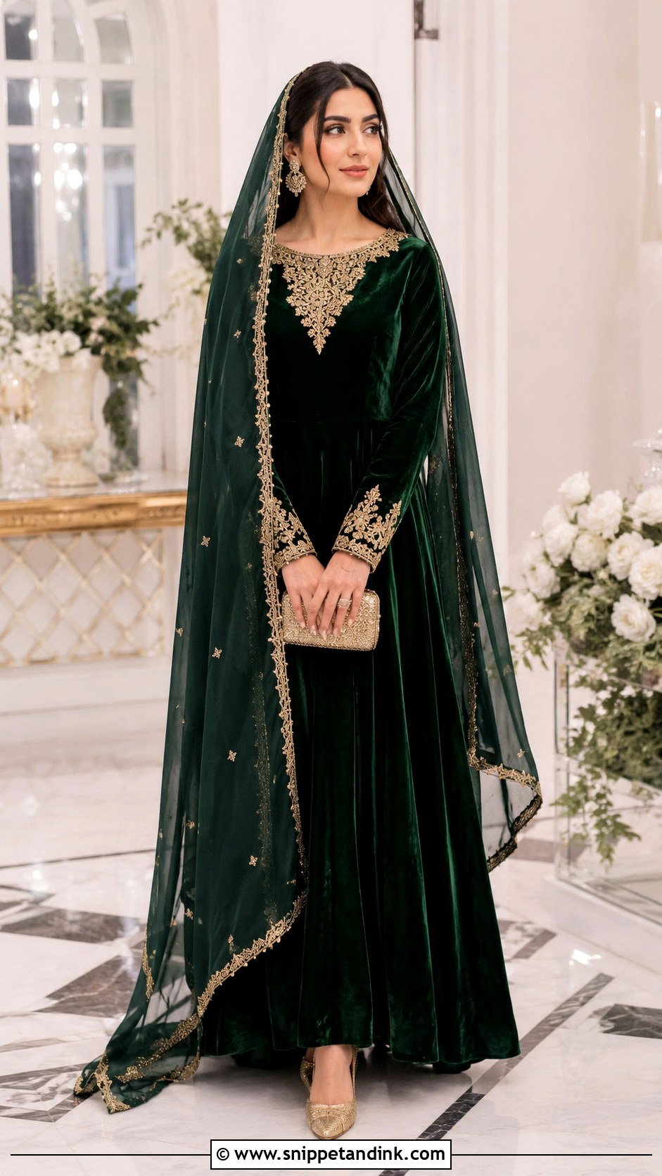 Velvet Nikah Gown - Snippet and Ink - 20 Dress for Nikah Ideas