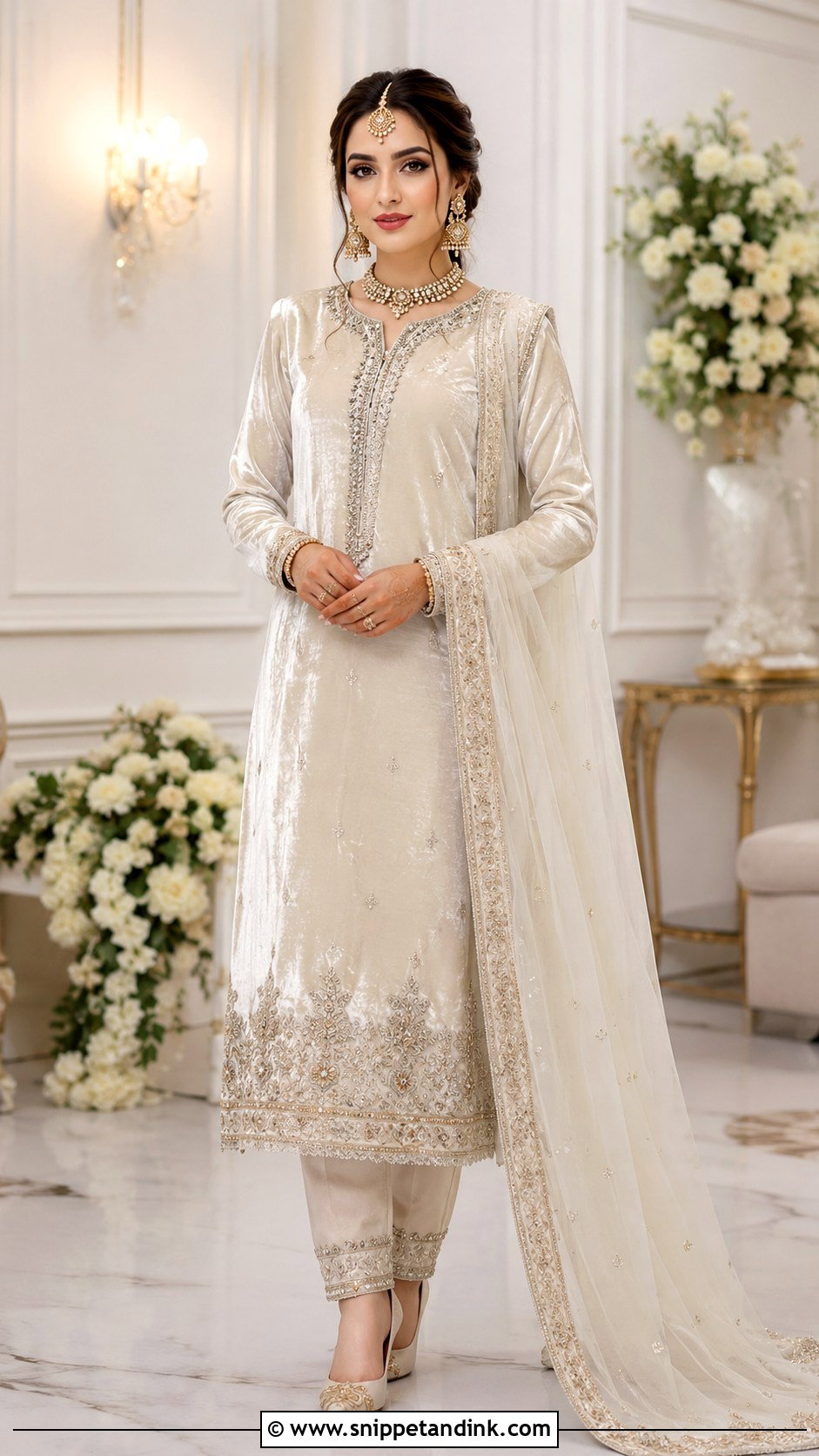 Velvet Nikkah Dress - Snippet and Ink - 30 Nikkah Dress for Bride Ideas