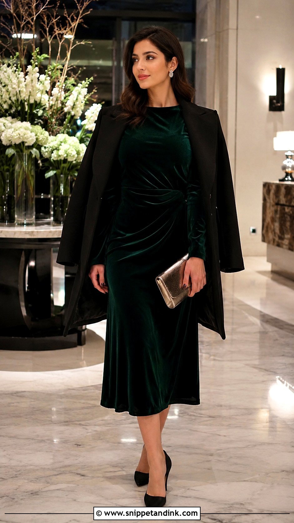 Velvet Party Frock For Winter Wedding - Snippet and Ink - 25 Party Frocks for Women Wedding Ideas