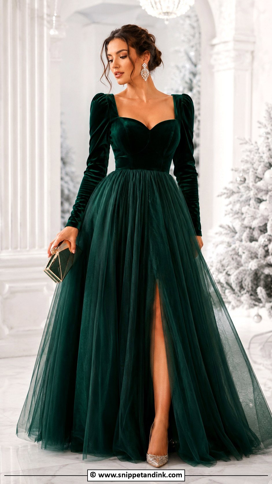 Velvet Princess Gown - Snippet and Ink - 35 Princess Gown Ideas
