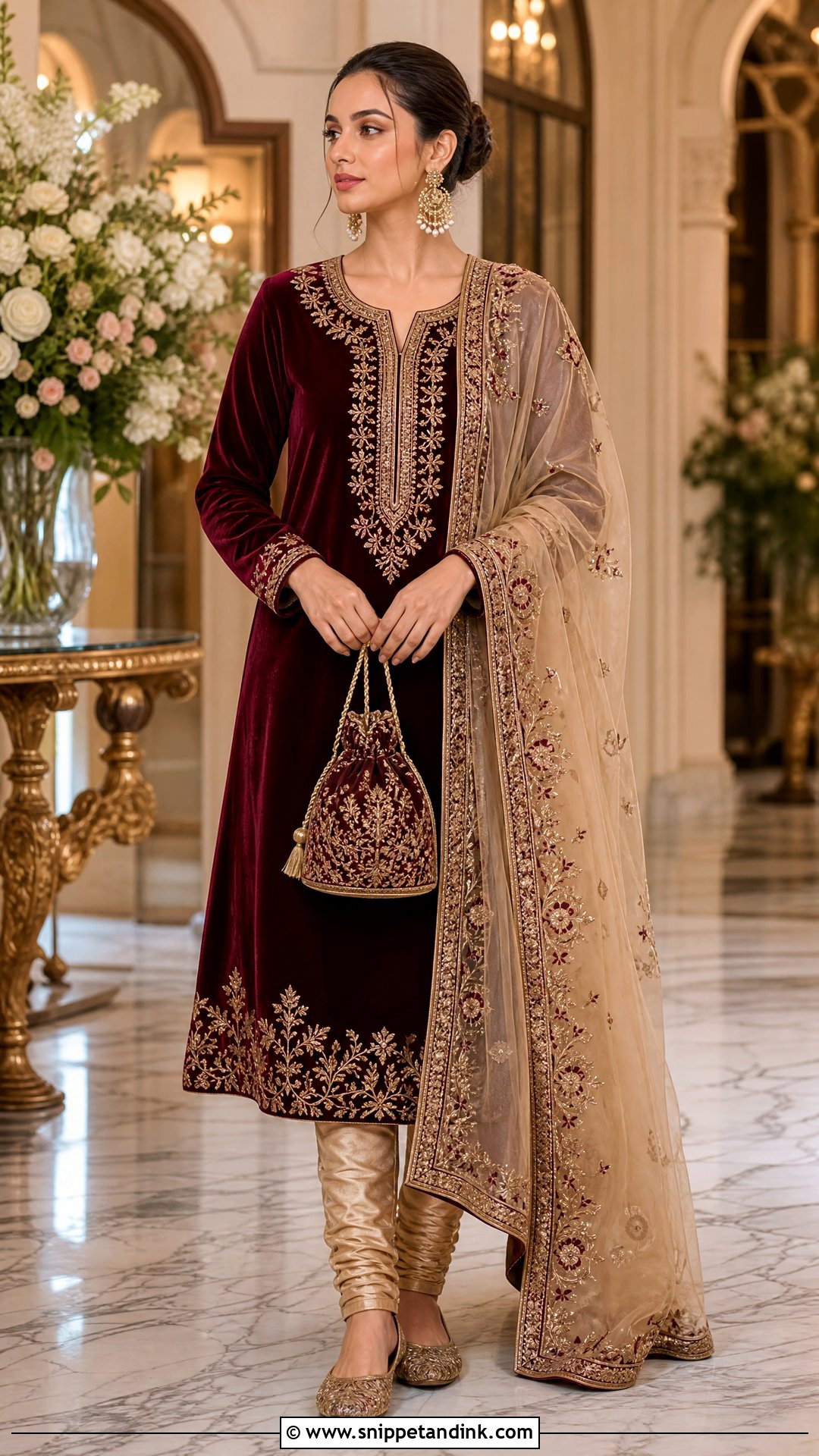 Velvet Salwar Suit - Snippet and Ink - 20 Salwar for Wedding Ideas