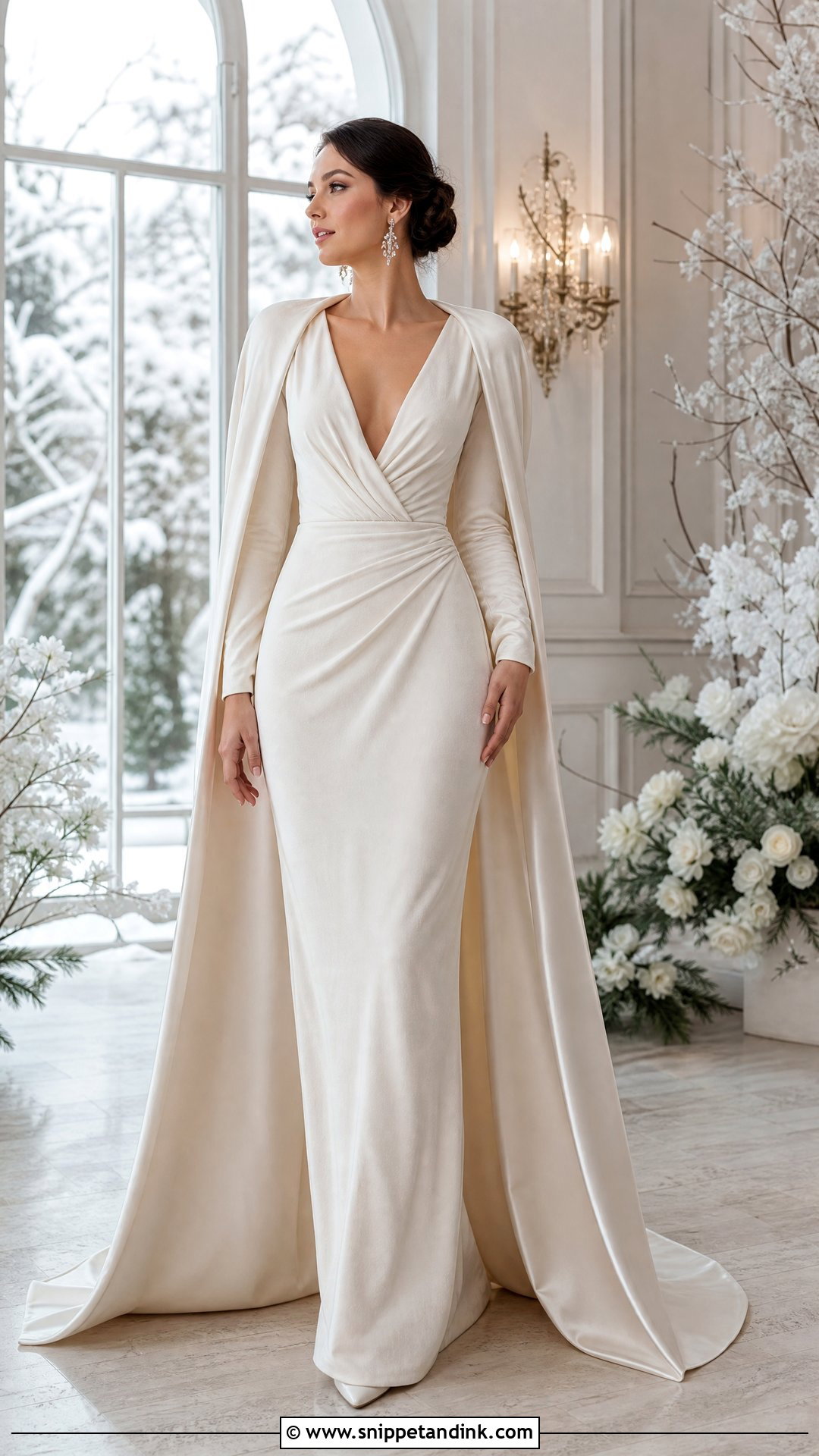 Velvet Soft Dramatic Wedding Dress - Snippet and Ink - 20 Soft Dramatic Wedding Dress Ideas