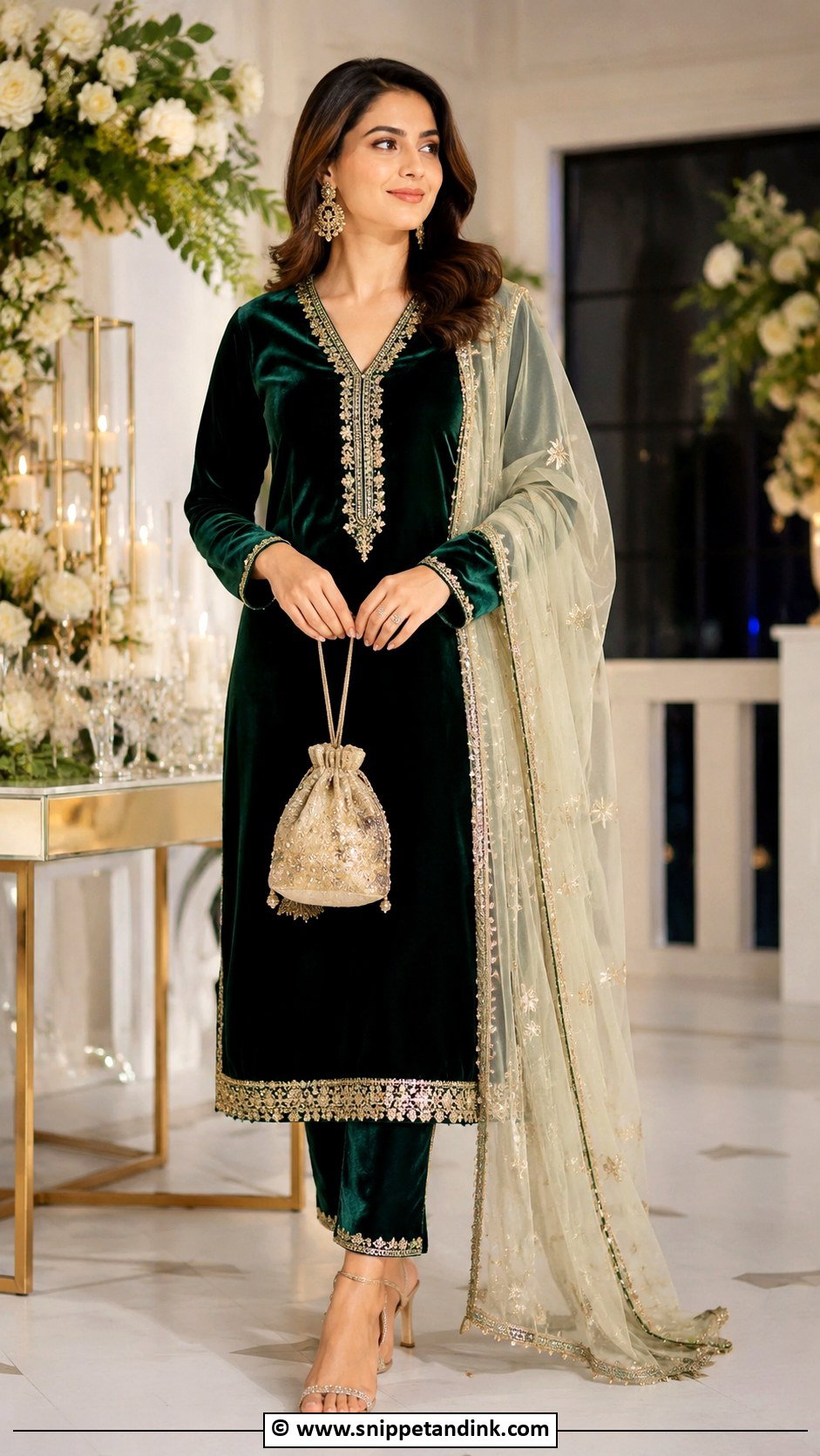Velvet Suit For Roka Ceremony - Snippet and Ink - 35 Roka Ceremony Outfits