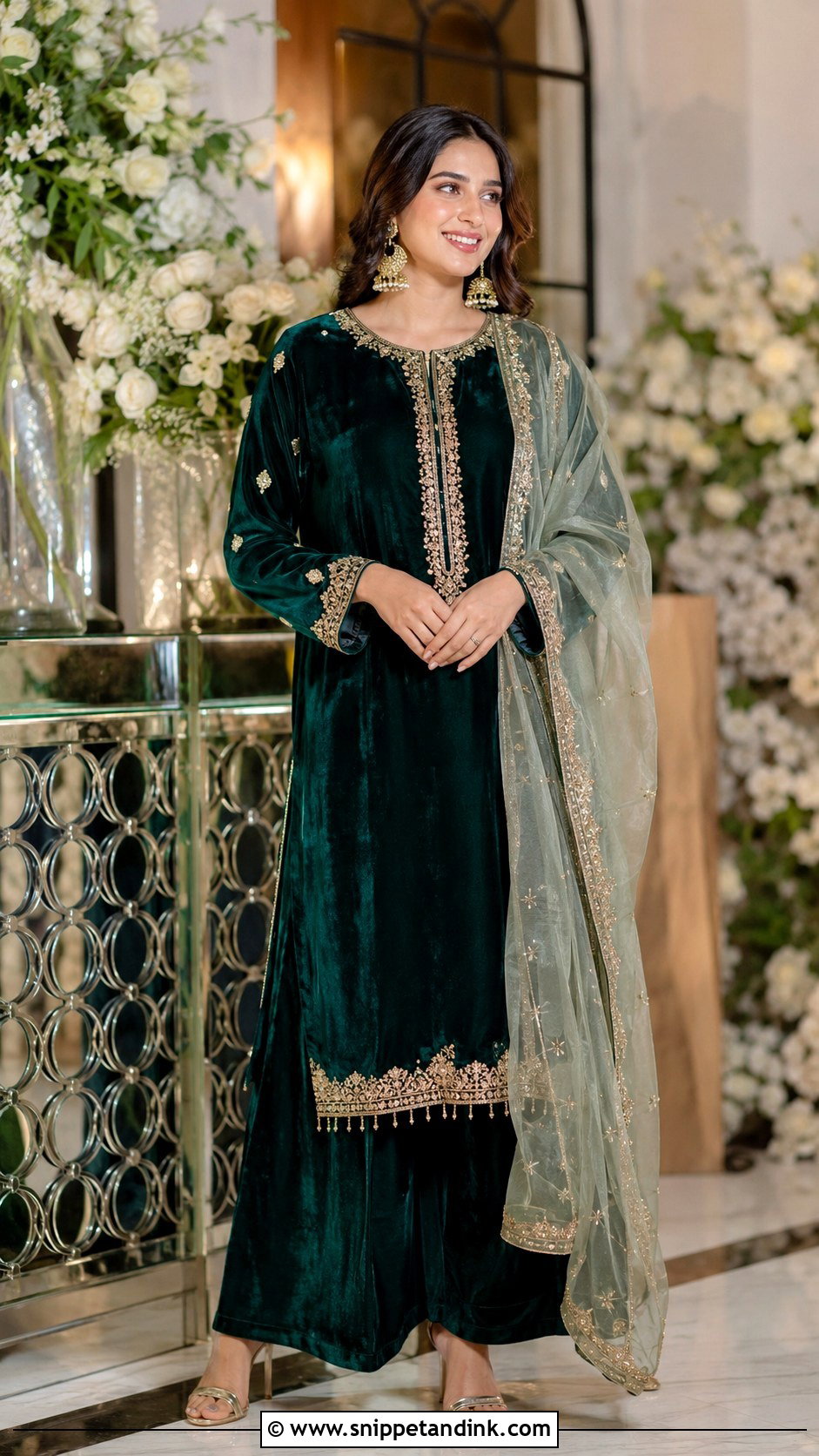Velvet Suit Roka Outfit - Snippet and Ink - 30 Roka Outfits for Bride