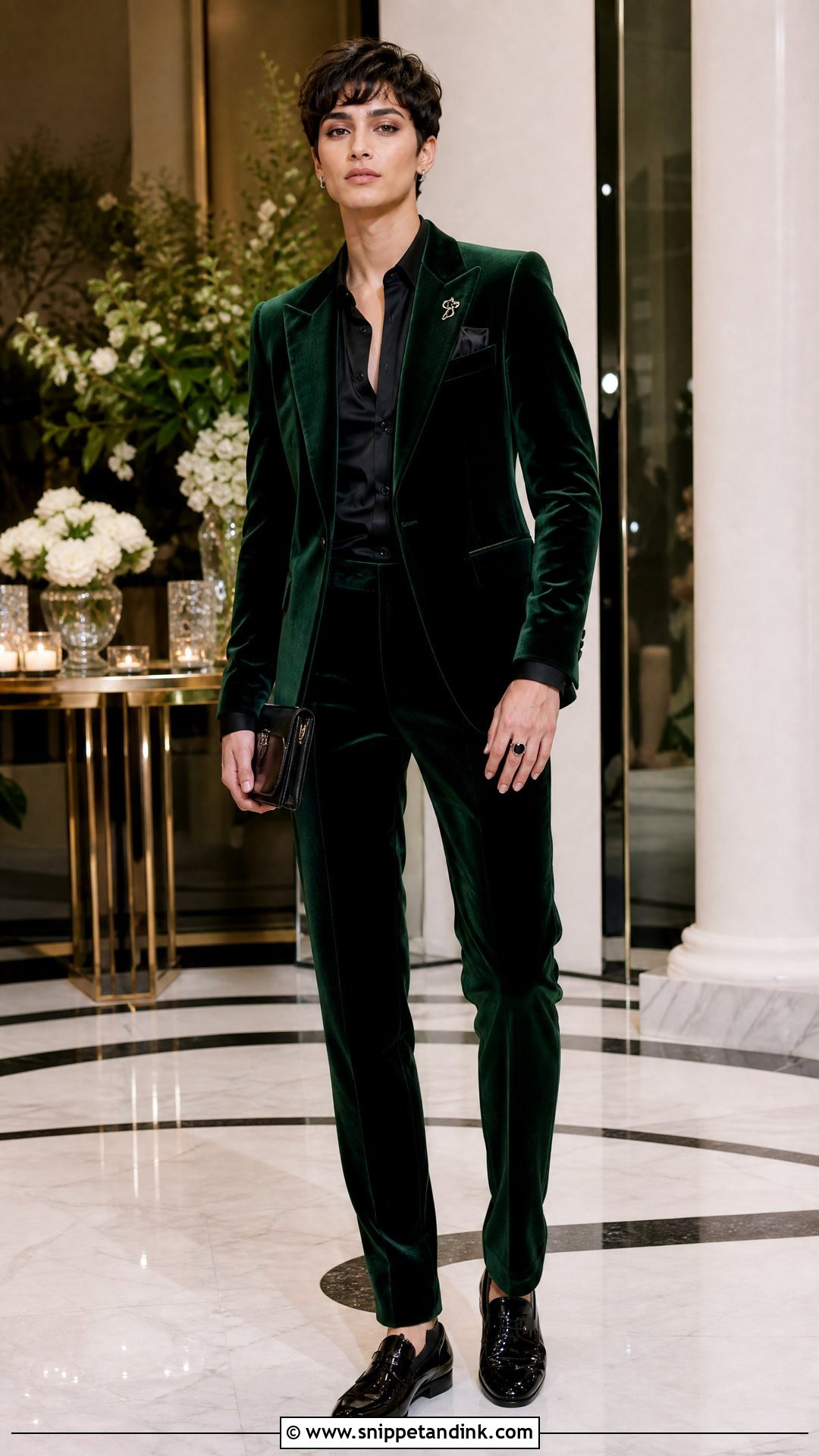 Velvet Suit Wedding Outfit - Snippet and Ink - 20 Unisex Wedding Outfit Ideas