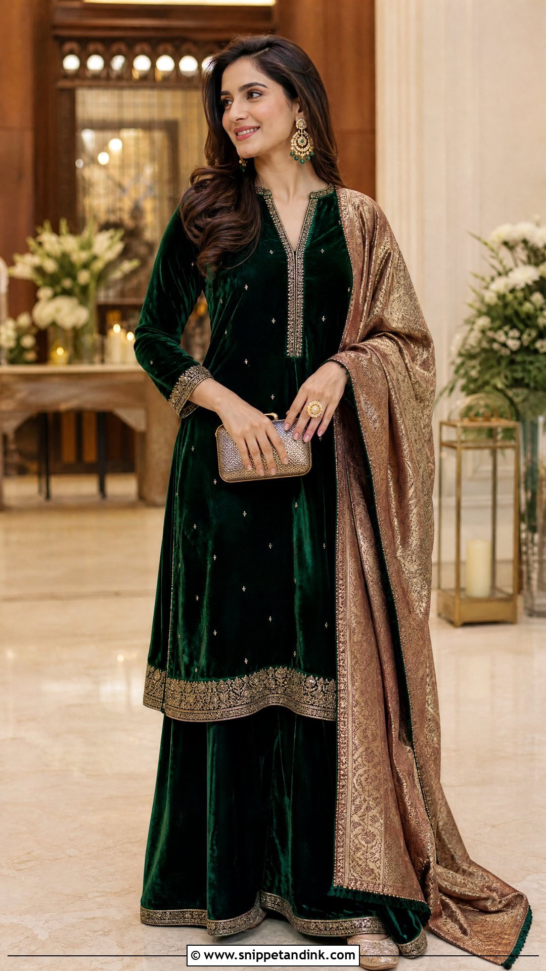 Velvet Suit Winter Function Outfit - Snippet and Ink - 20 Outfits for Marriage Functions
