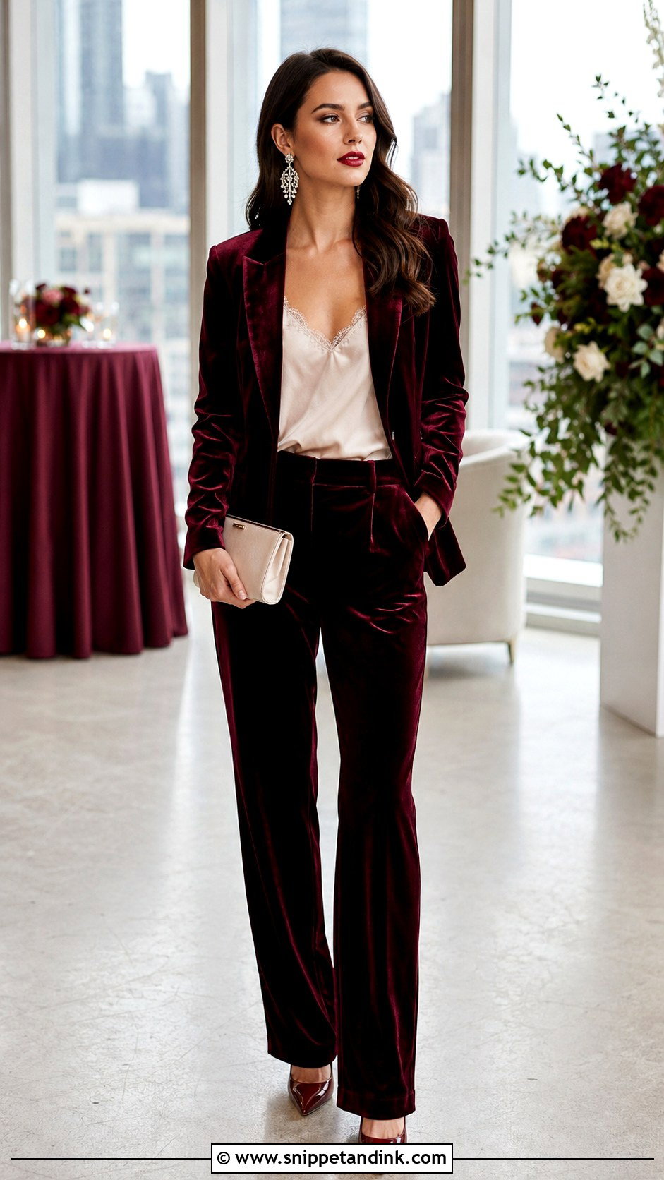 Velvet Suit Winter Wedding Outfit - Snippet and Ink - 30 Winter Wedding Outfit Ideas