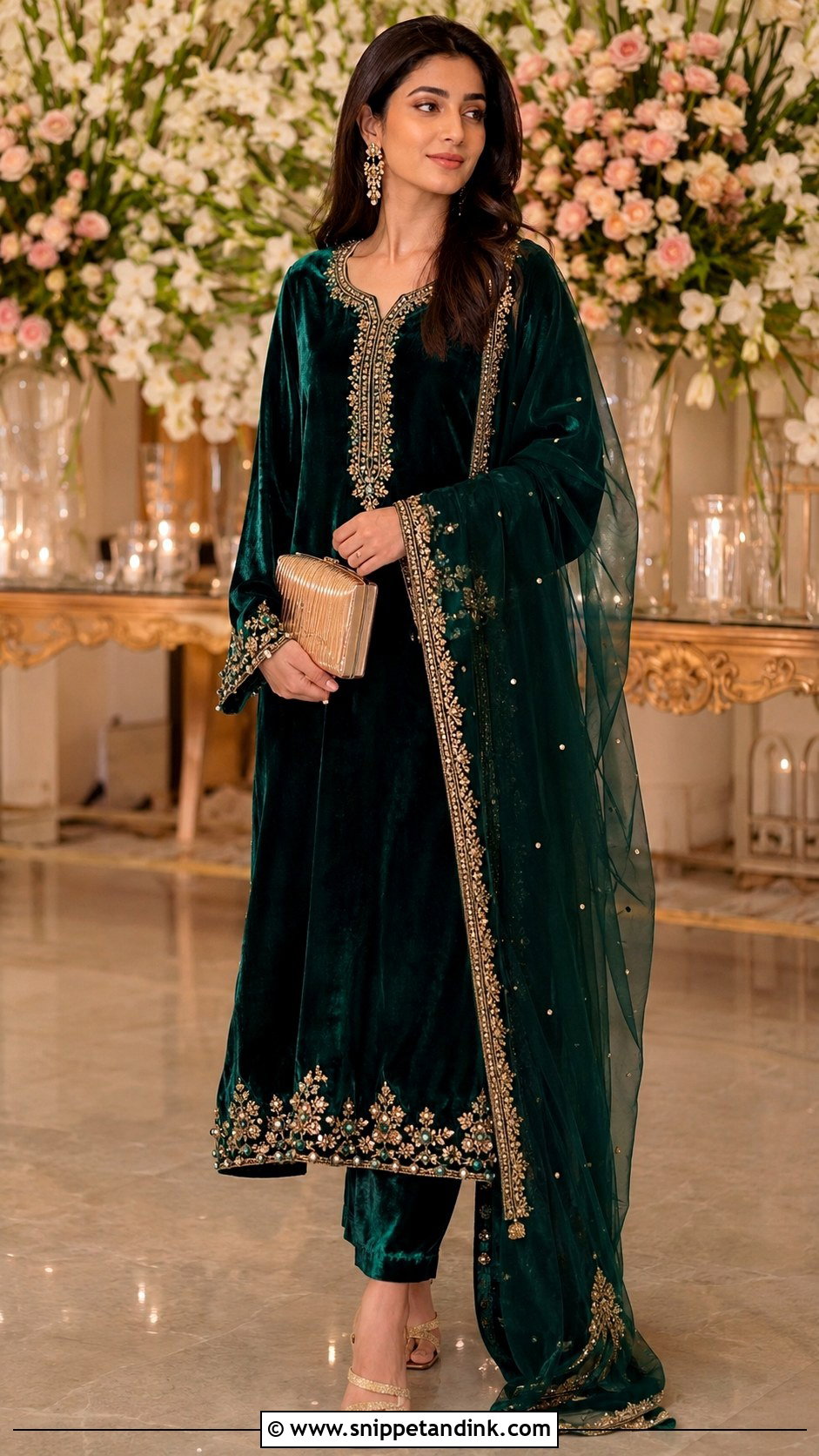 Velvet Suit for Marriage Function - Snippet and Ink - 25 Marriage Function Dresses for Women