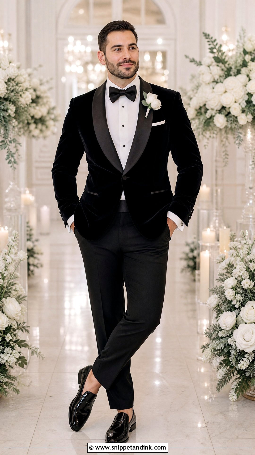 Velvet Tuxedo Bride Outfit - Snippet and Ink - 25 Masc Bride Wedding Outfits