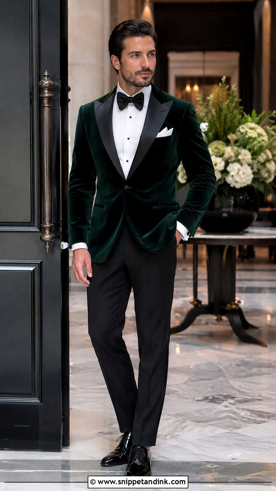 Velvet Tuxedo Brother Reception Outfit - Snippet and Ink - 20 Brother Outfit for Sister Wedding Ideas