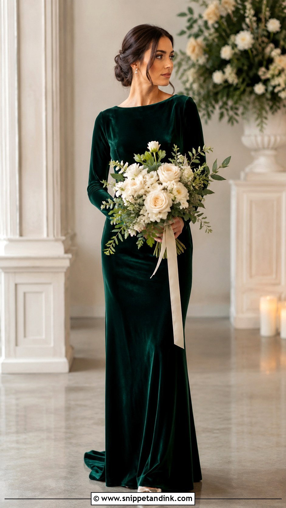 Velvet Wedding Dress - Snippet and Ink - 25 Non Traditional Wedding Dresses
