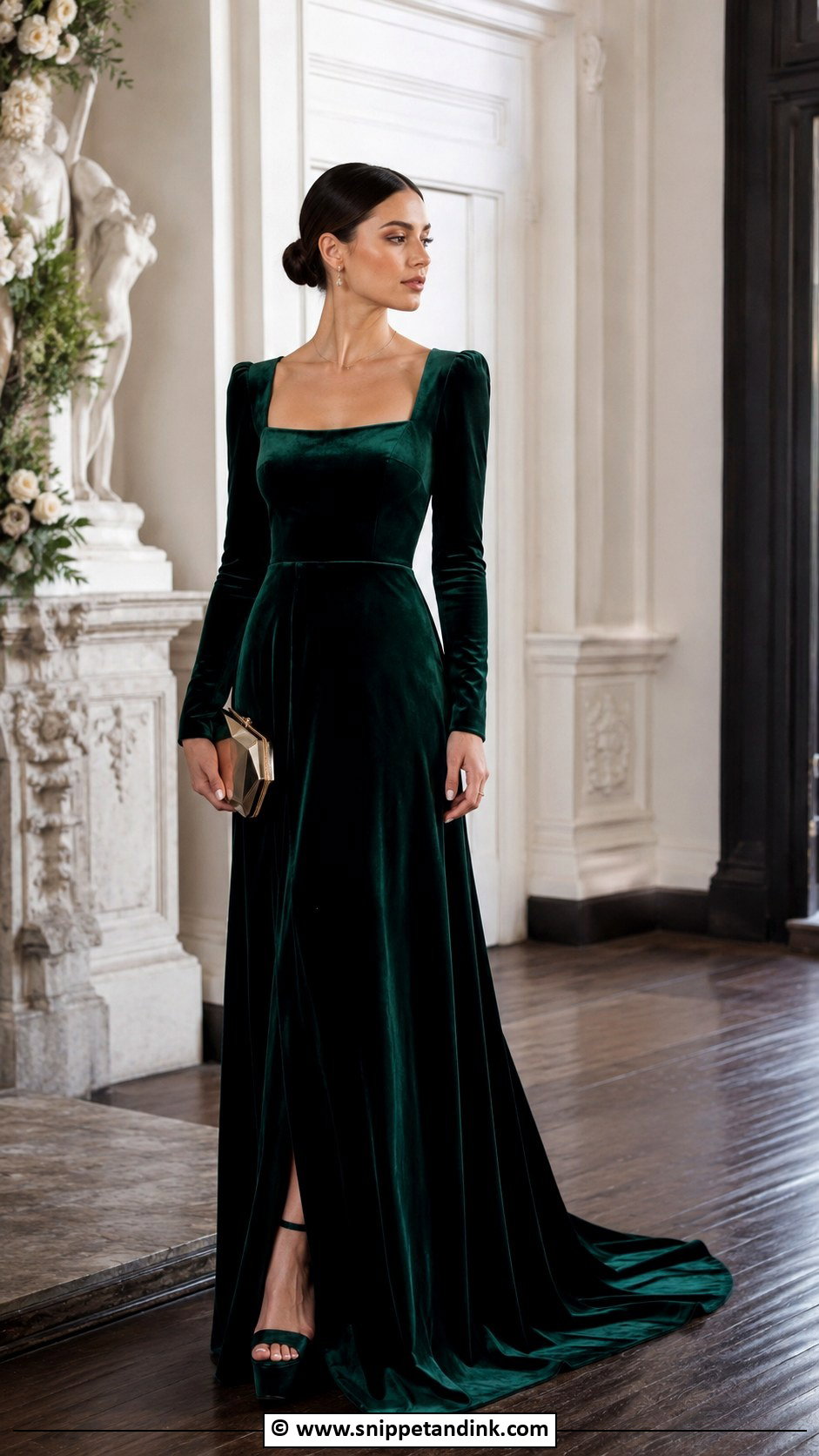 Velvet Wedding Dress - Snippet and Ink - 30 Alt Wedding Dress Ideas