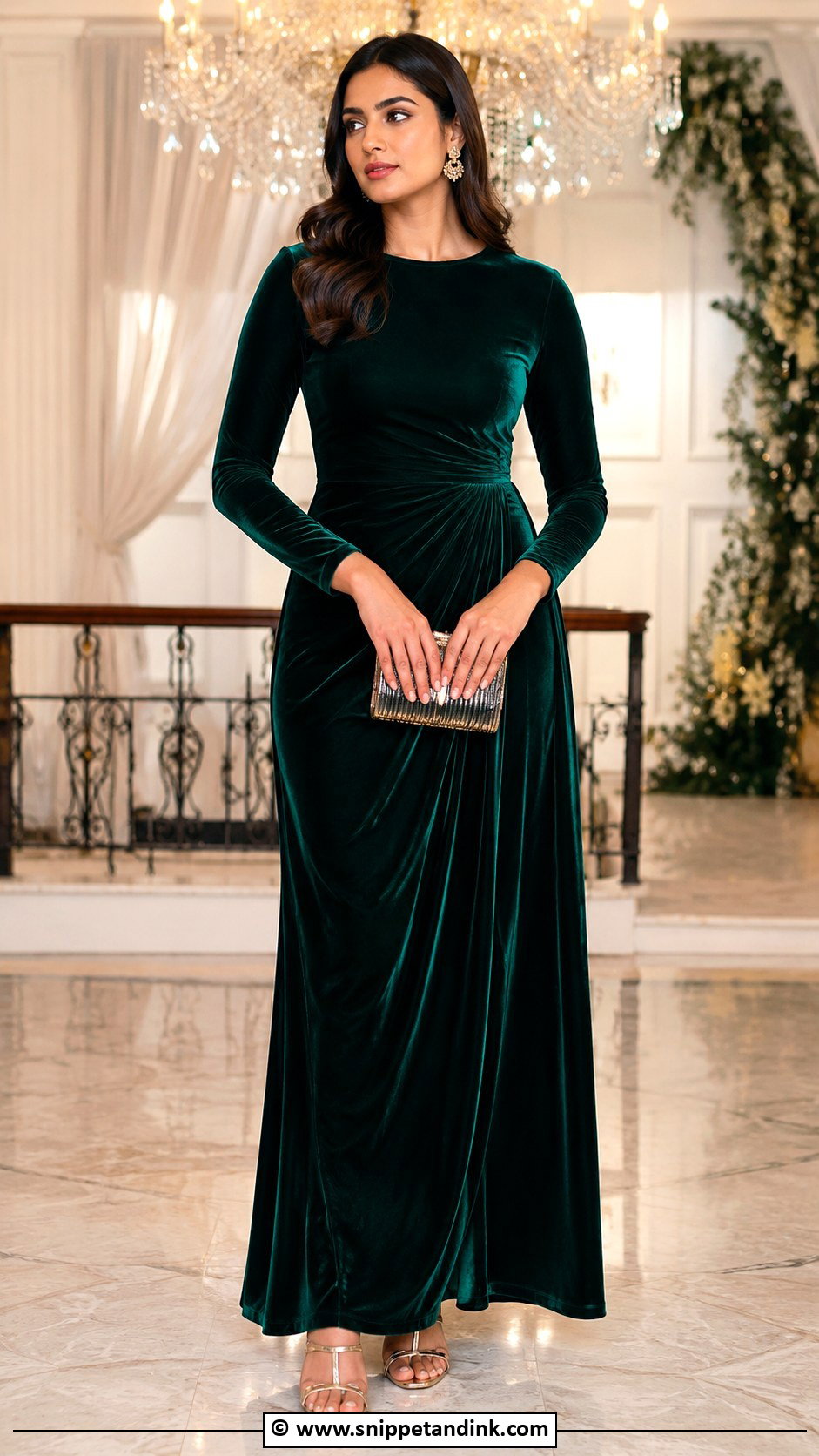 Velvet Wedding Frock - Snippet and Ink - 30 Wedding Frock Designs