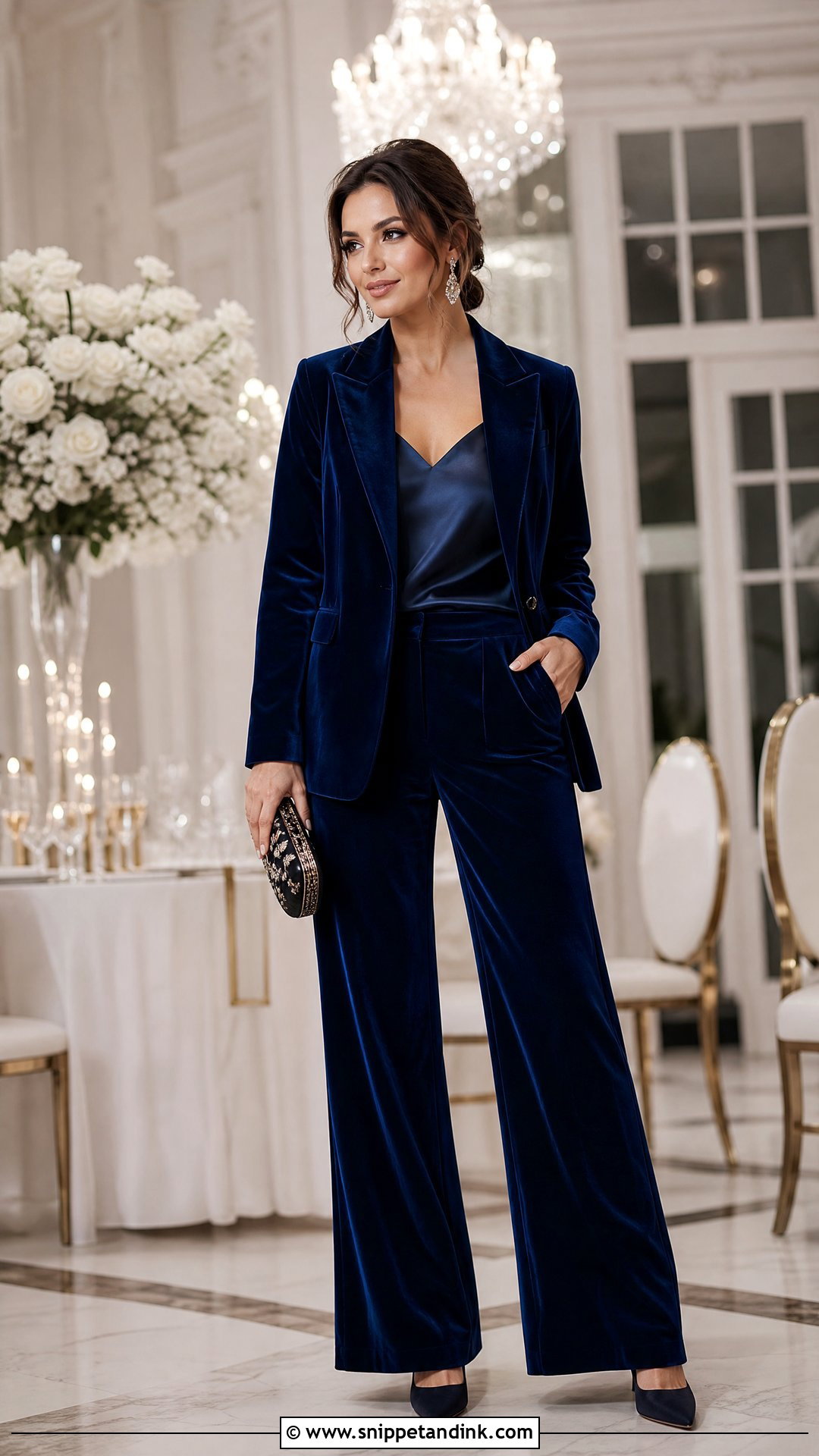 Velvet Wedding Suit For Women - Snippet and Ink - 25 Female Wedding Suit Ideas