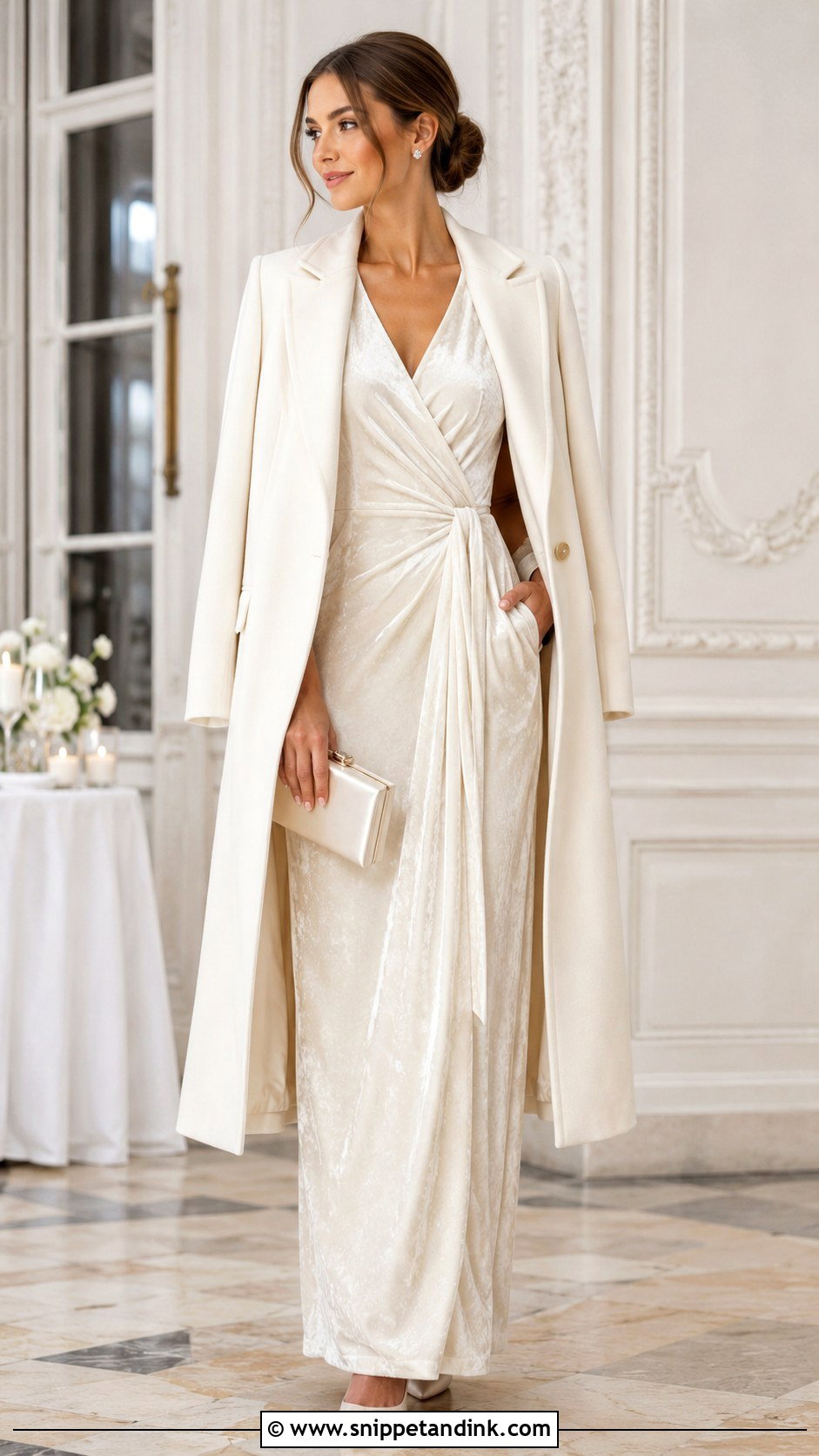 Velvet Winter Bridal Maxi Dress - Snippet and Ink - 20 Bridal Maxi Dress Ideas