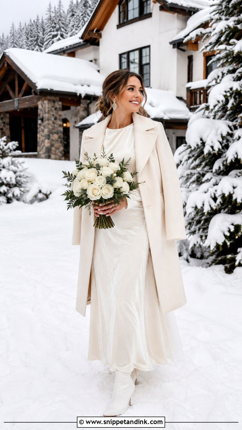 Velvet Winter Elope Wedding Dress - Snippet and Ink - 20 Elope Wedding Dress Ideas