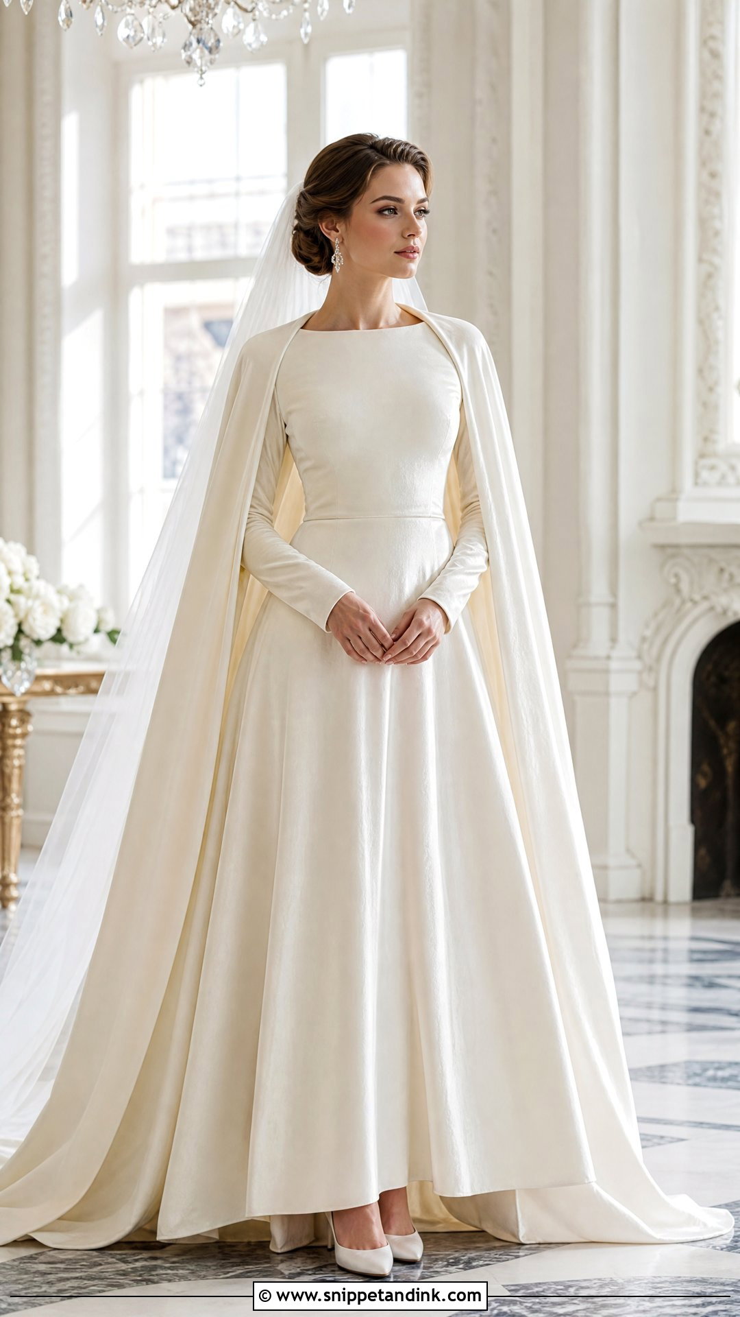 Velvet Winter Wedding Dress - Snippet and Ink - 20 Vintage Glam Wedding Dress Ideas