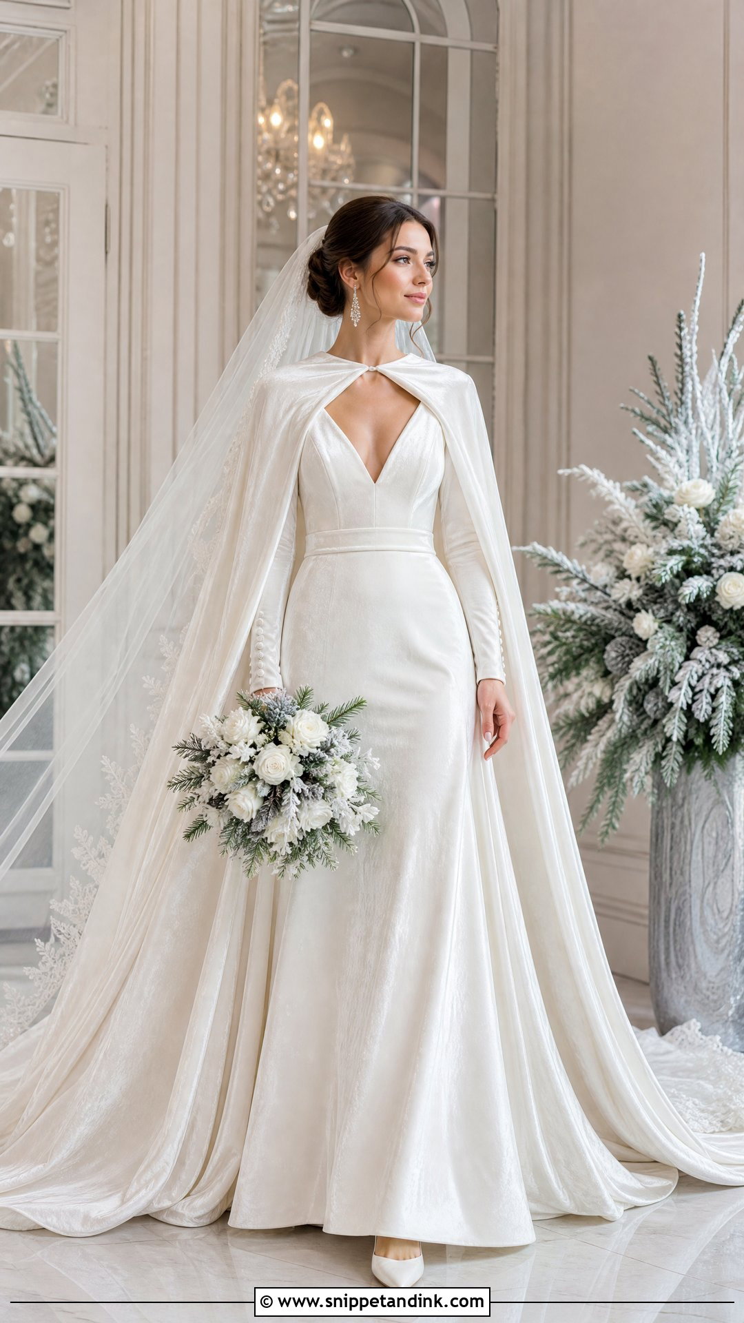 Velvet Winter Wedding Dress - Snippet and Ink - 20 Wedding Dress Material Fabrics Ideas
