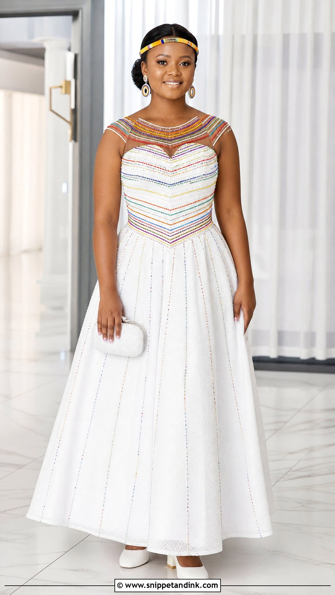 Venda Beaded A Line Wedding Dress - Snippet and Ink - 20 Venda Traditional Attire Wedding Dresses