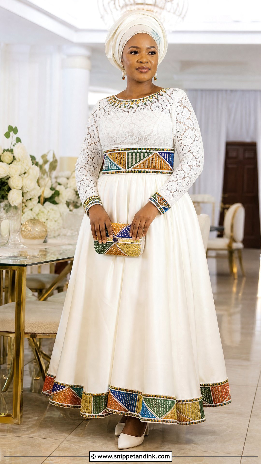 Venda Long Sleeve Lace Wedding Dress - Snippet and Ink - 20 Venda Traditional Attire Wedding Dresses