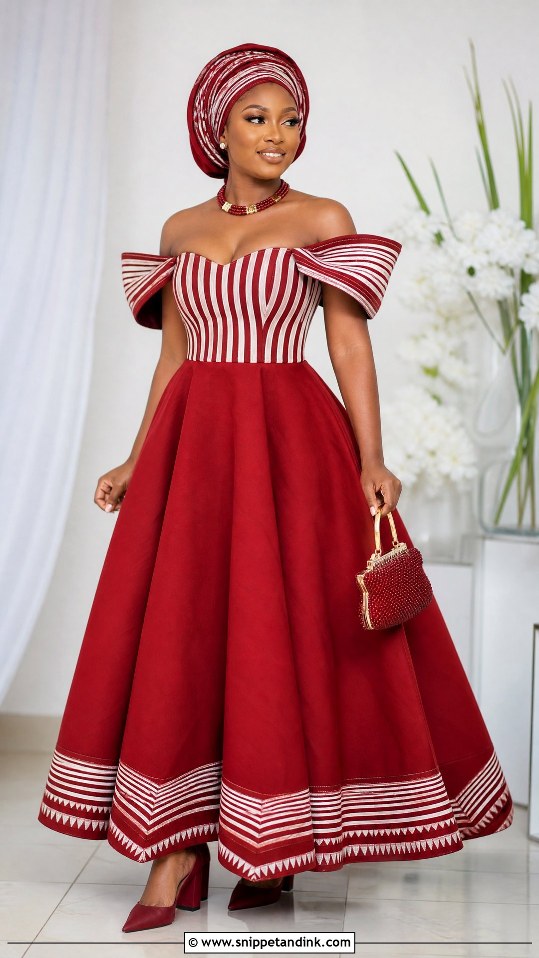 Venda Off Shoulder Wedding Dress - Snippet and Ink - 20 Venda Traditional Attire Wedding Dresses