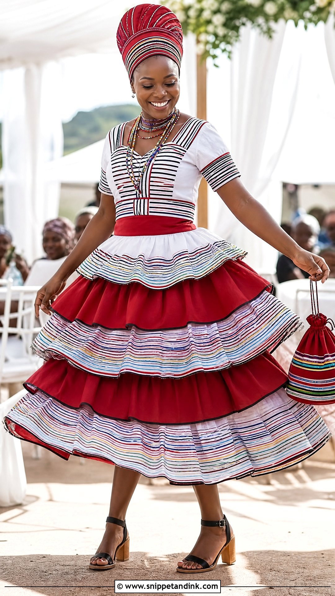 Venda Tiered Wedding Dress - Snippet and Ink - 20 Venda Traditional Attire Wedding Dresses