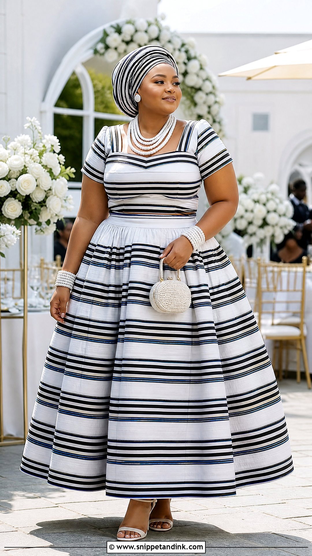 Venda Two Piece Bridal Outfit - Snippet and Ink - 20 Venda Traditional Attire Wedding Dresses