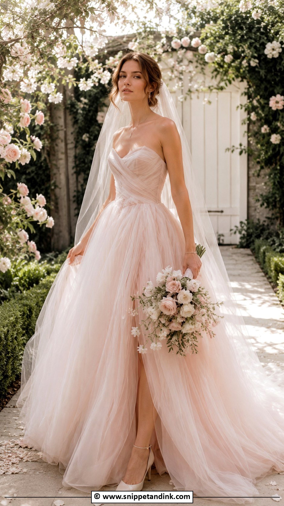 Vera Wang Blush Wedding Dress - Snippet and Ink - 35 Vera Wang Wedding Dress Ideas
