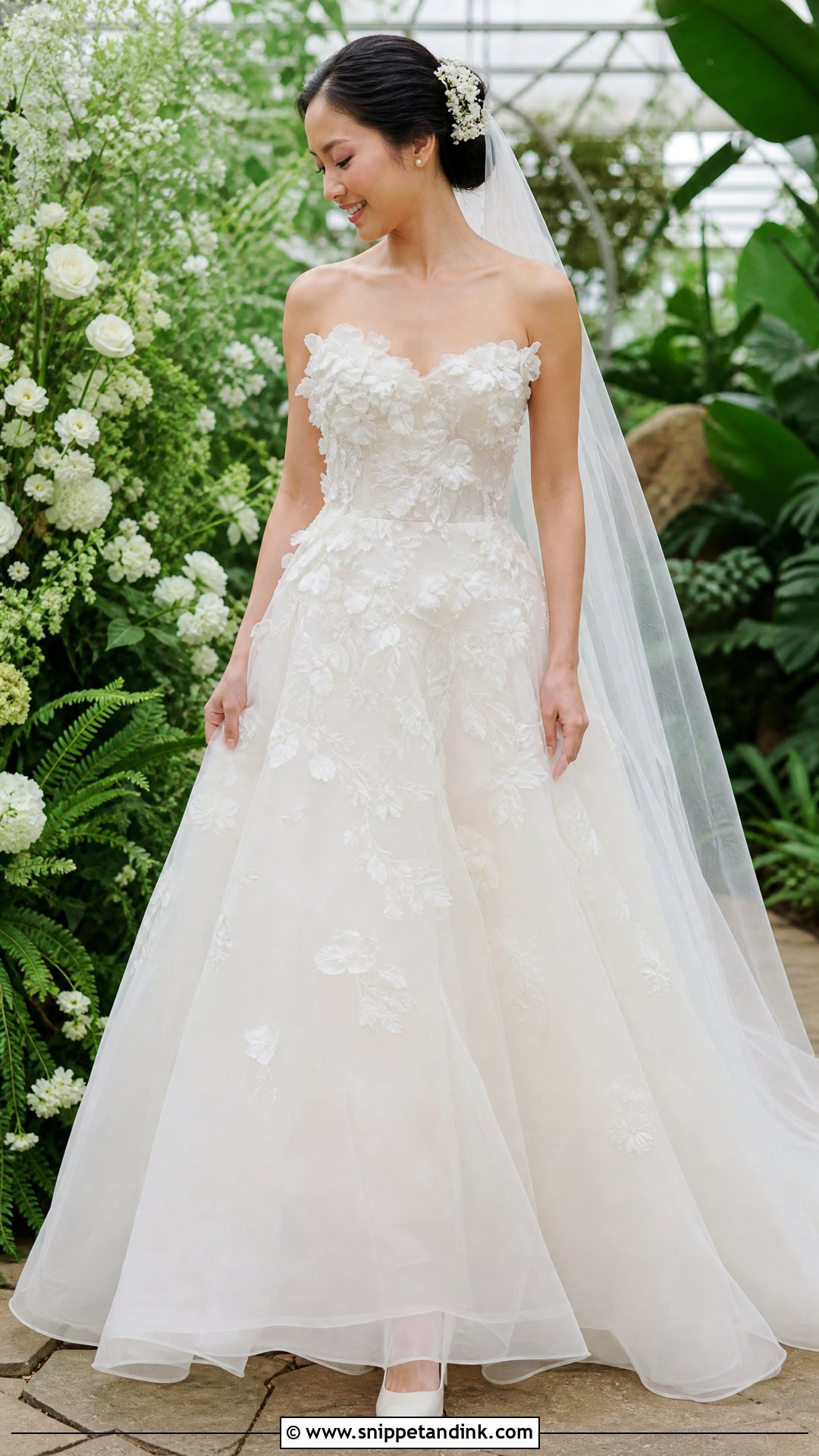 Vera Wang Floral Organza Wedding Dress - Snippet and Ink - 20 Vera Wang Wedding Dress 2025 Ideas