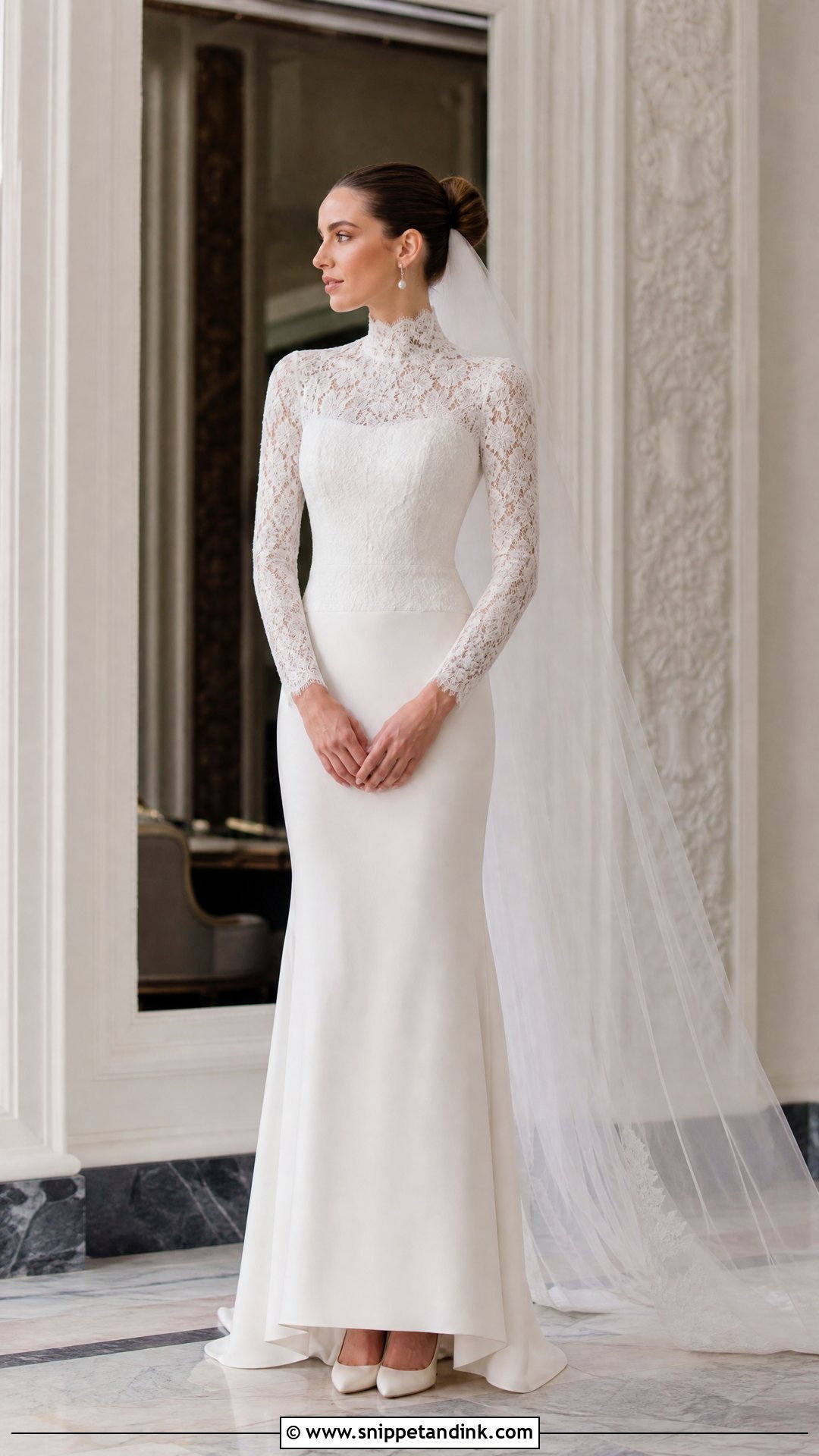 Vera Wang High Neck Wedding Dress - Snippet and Ink - 20 Vera Wang Wedding Dresses