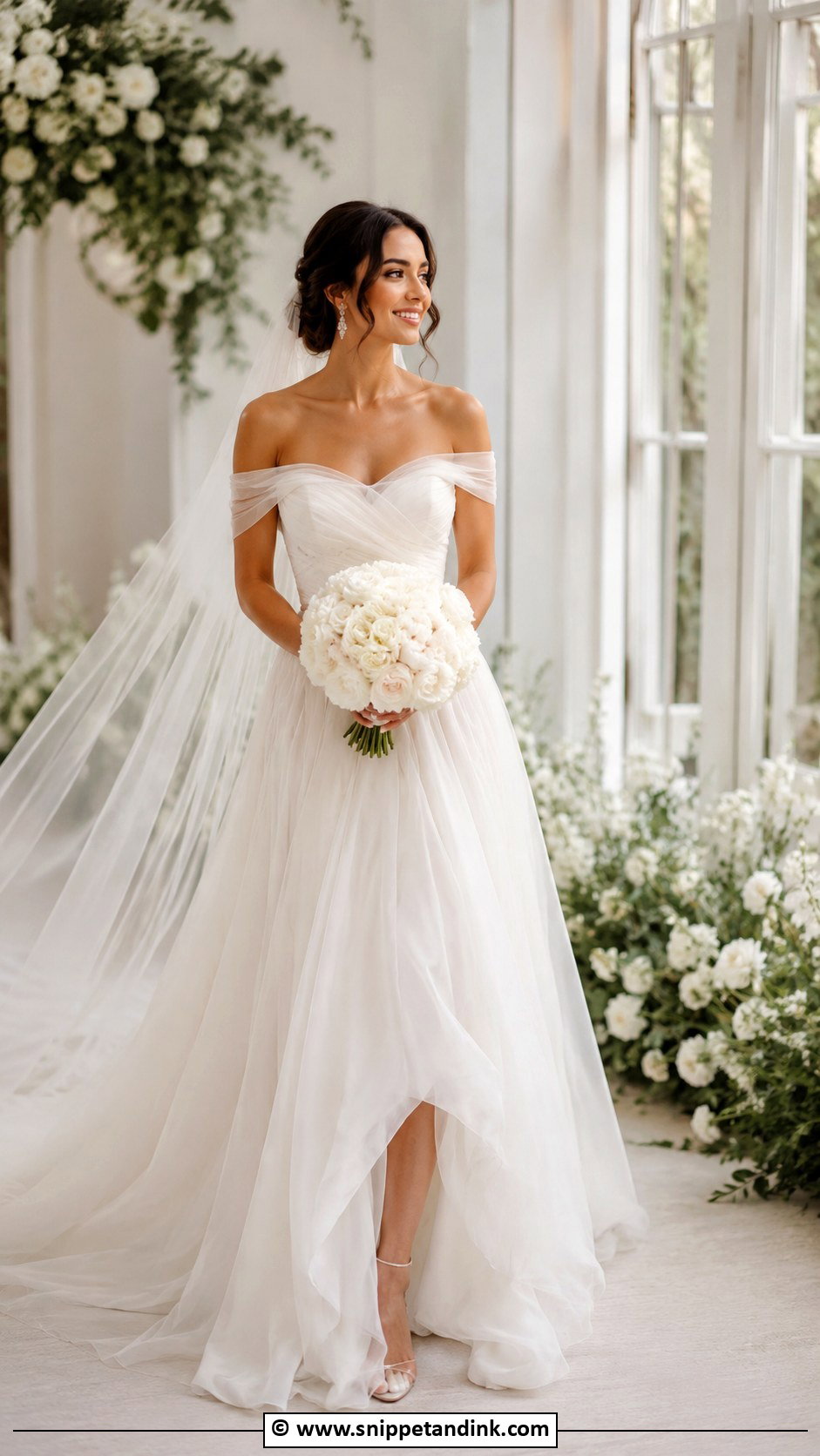 Vera Wang Off Shoulder Wedding Dress - Snippet and Ink - 35 Vera Wang Wedding Dress Ideas
