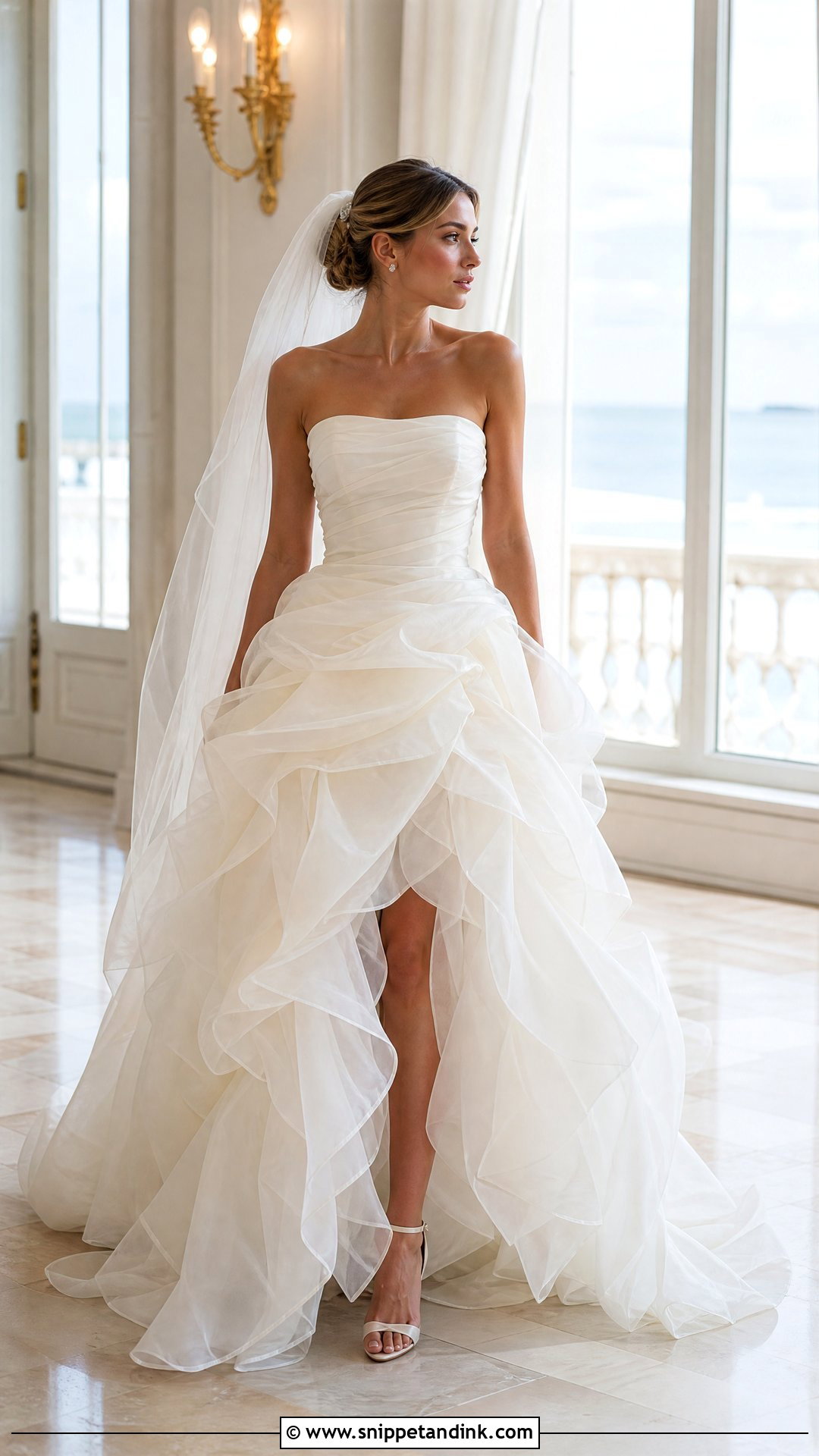 Vera Wang Organza Wedding Dress - Snippet and Ink - 20 Vera Wang Wedding Dresses