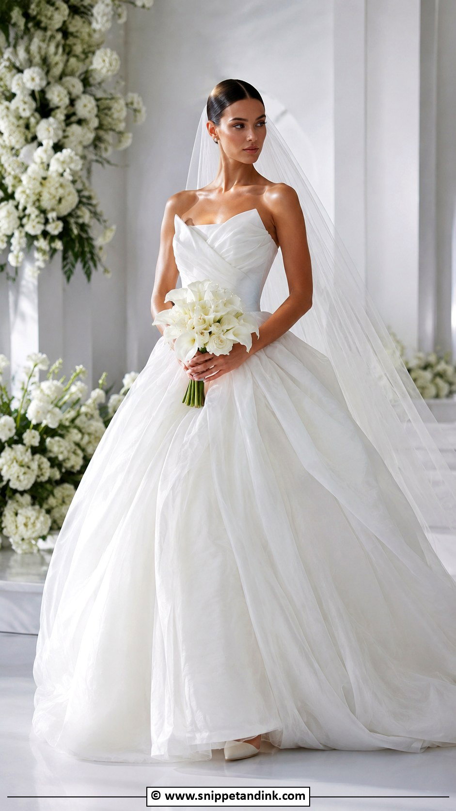 Vera Wang Organza Wedding Dress - Snippet and Ink - 35 Vera Wang Wedding Dress Ideas