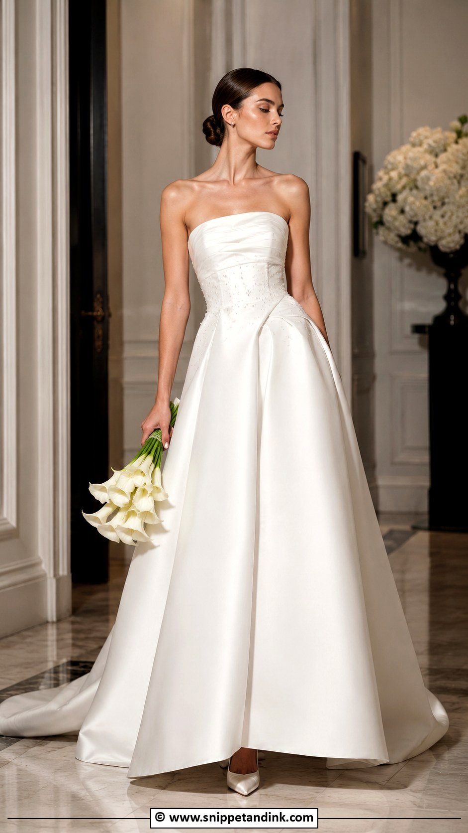 Vera Wang Satin Wedding Dress - Snippet and Ink - 35 Vera Wang Wedding Dress Ideas