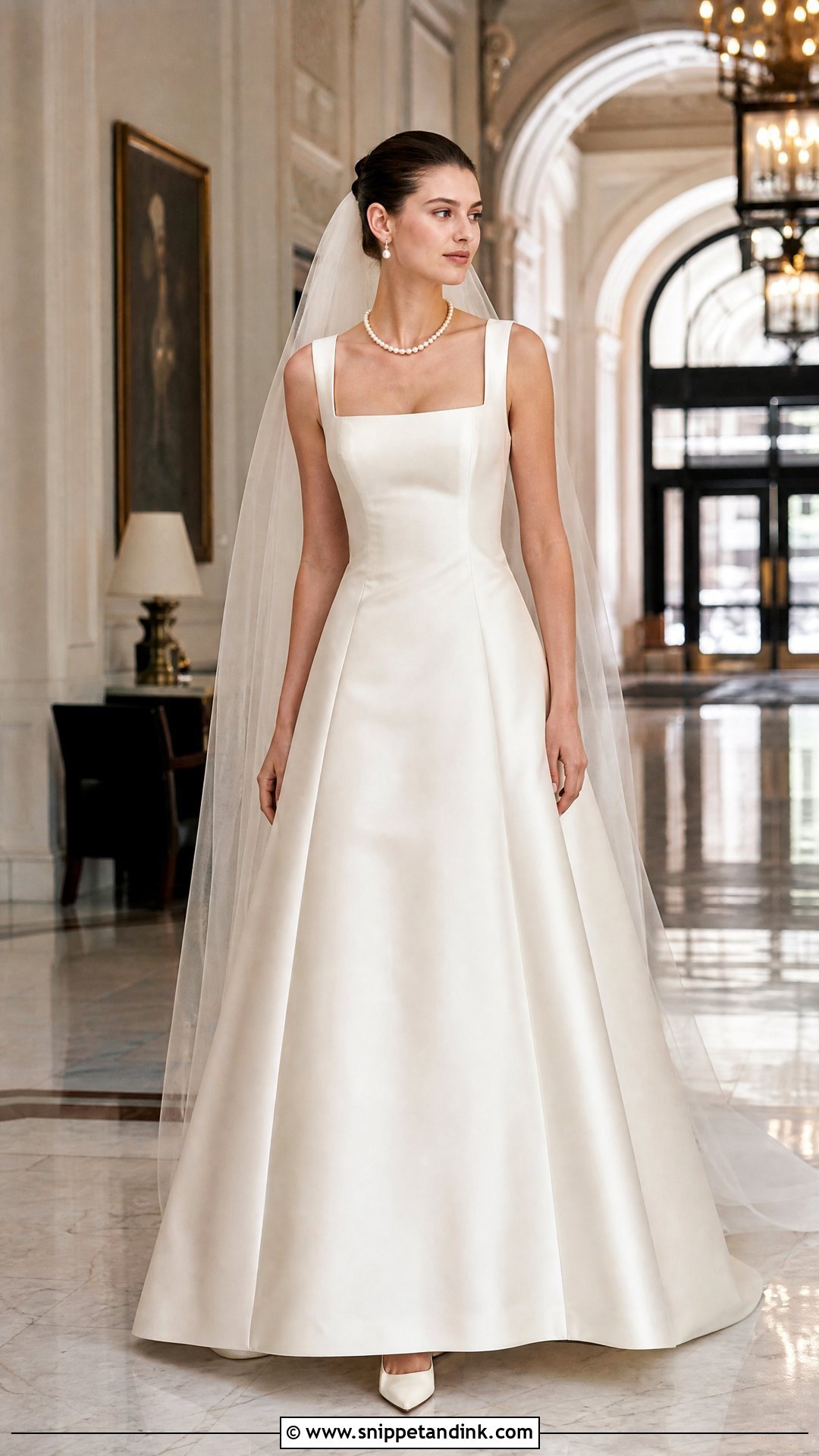 Vera Wang Square Neck Wedding Dress - Snippet and Ink - 20 Vera Wang Wedding Dress 2025 Ideas
