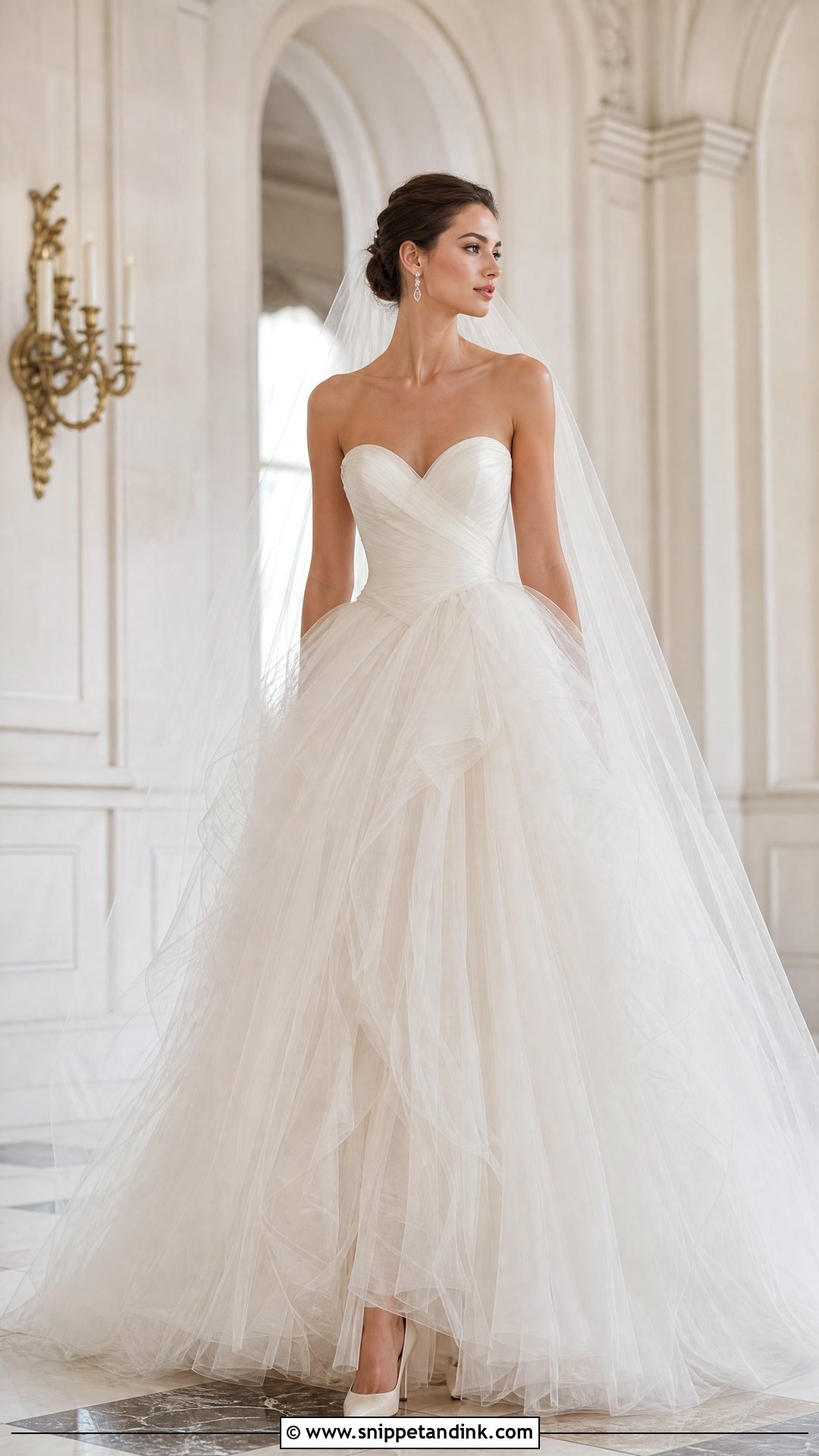 Vera Wang Tulle Ball Gown - Snippet and Ink - 20 Vera Wang Wedding Dresses