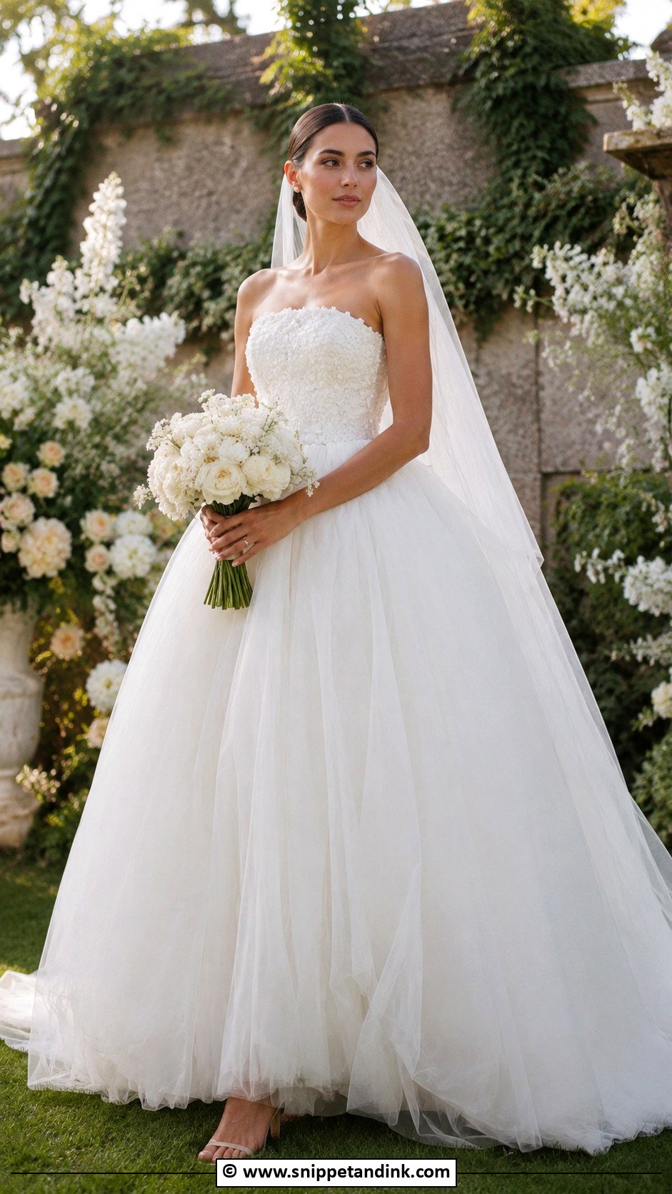 Vera Wang Tulle Wedding Dress - Snippet and Ink - 35 Vera Wang Wedding Dress Ideas