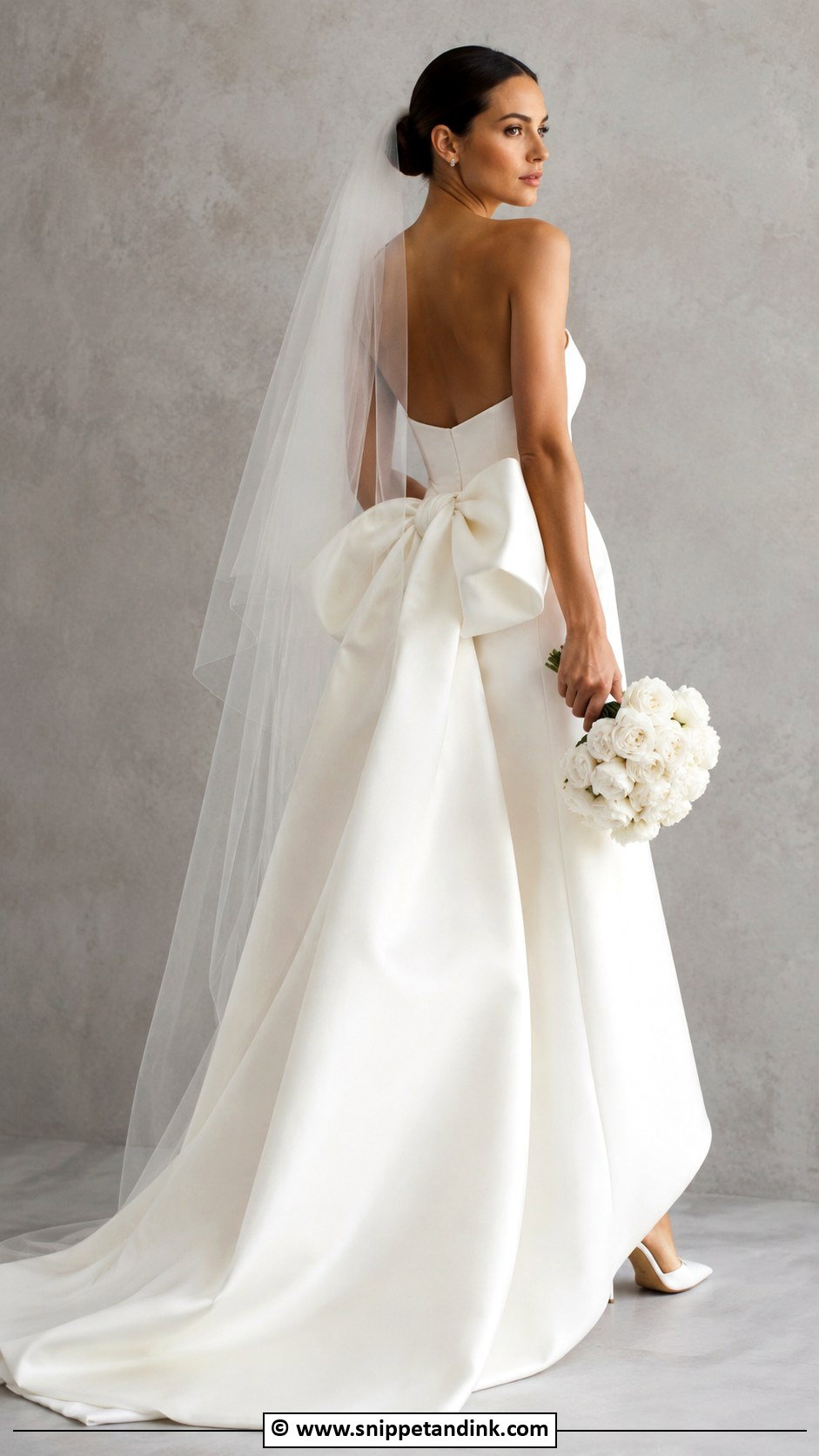 Vera Wang Wedding Dress With Bow - Snippet and Ink - 35 Vera Wang Wedding Dress Ideas