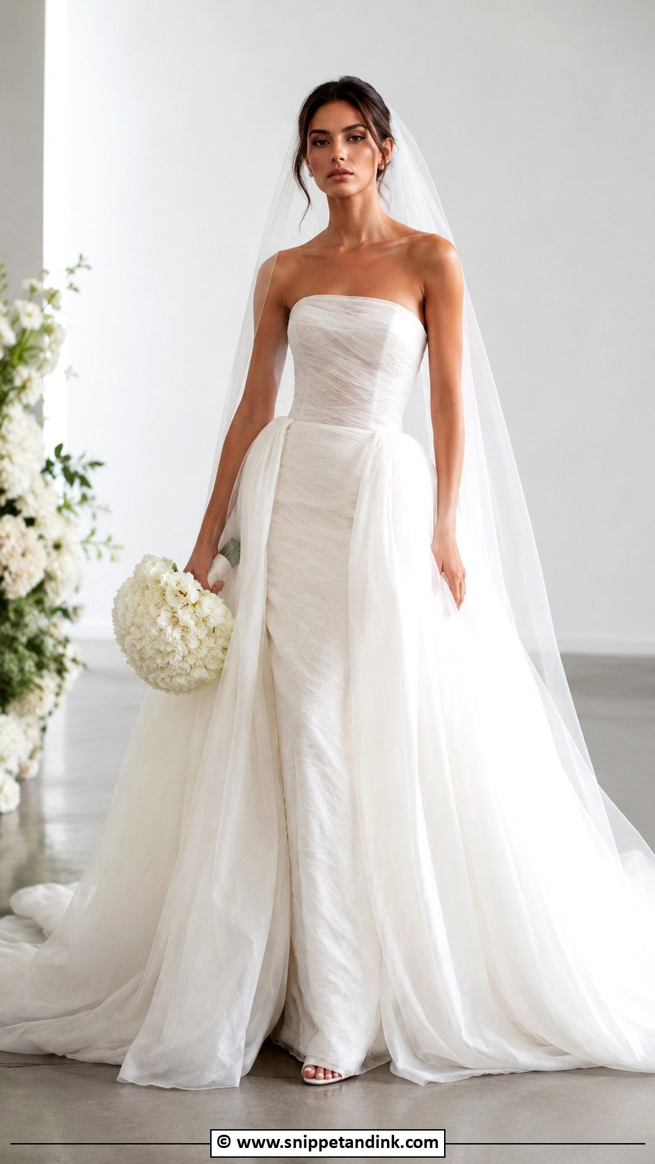 Vera Wang Wedding Dress With Overskirt - Snippet and Ink - 35 Vera Wang Wedding Dress Ideas