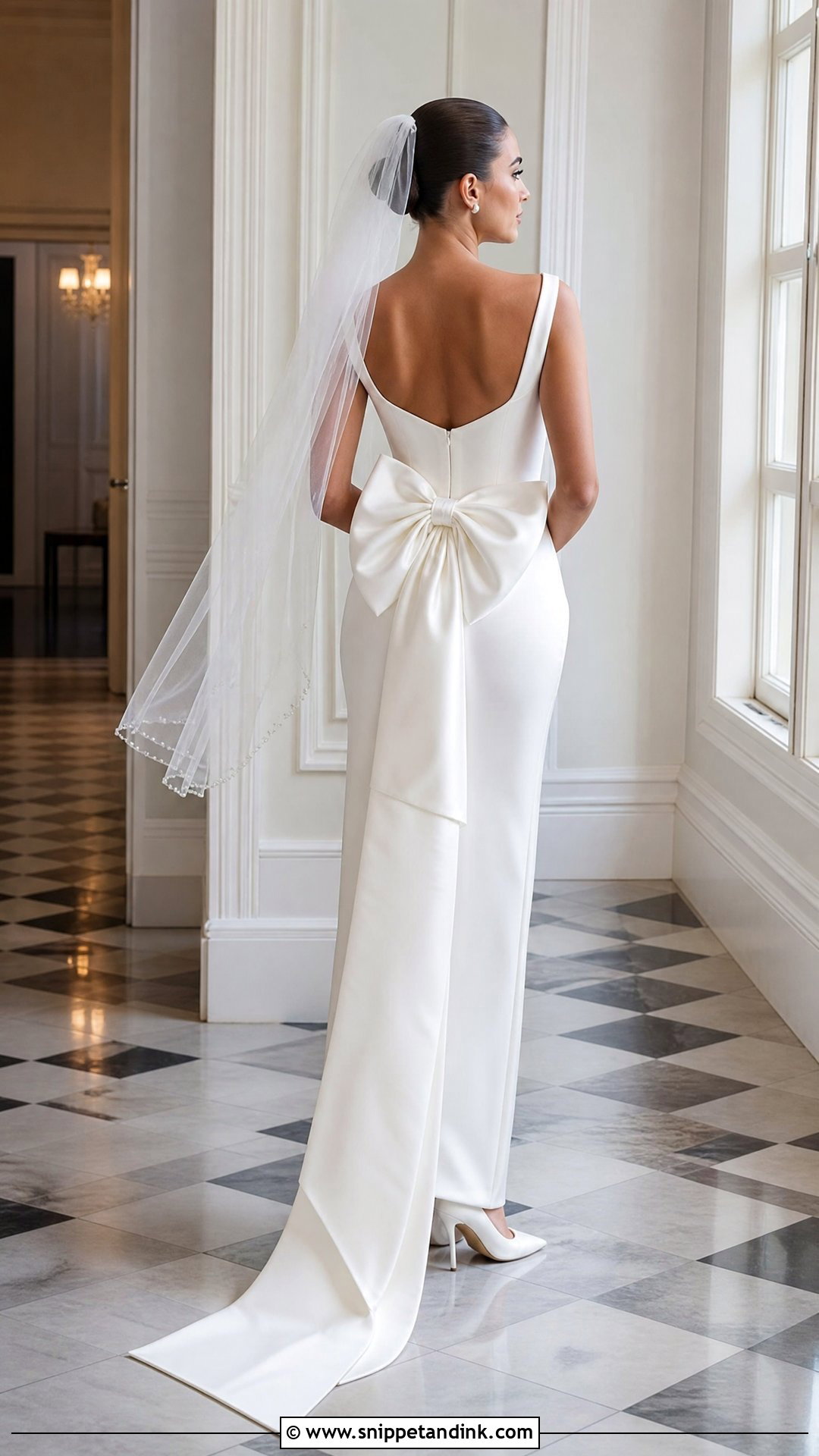 Versace Bow Back Wedding Gown - Snippet and Ink - 20 Versace Wedding Dress Ideas