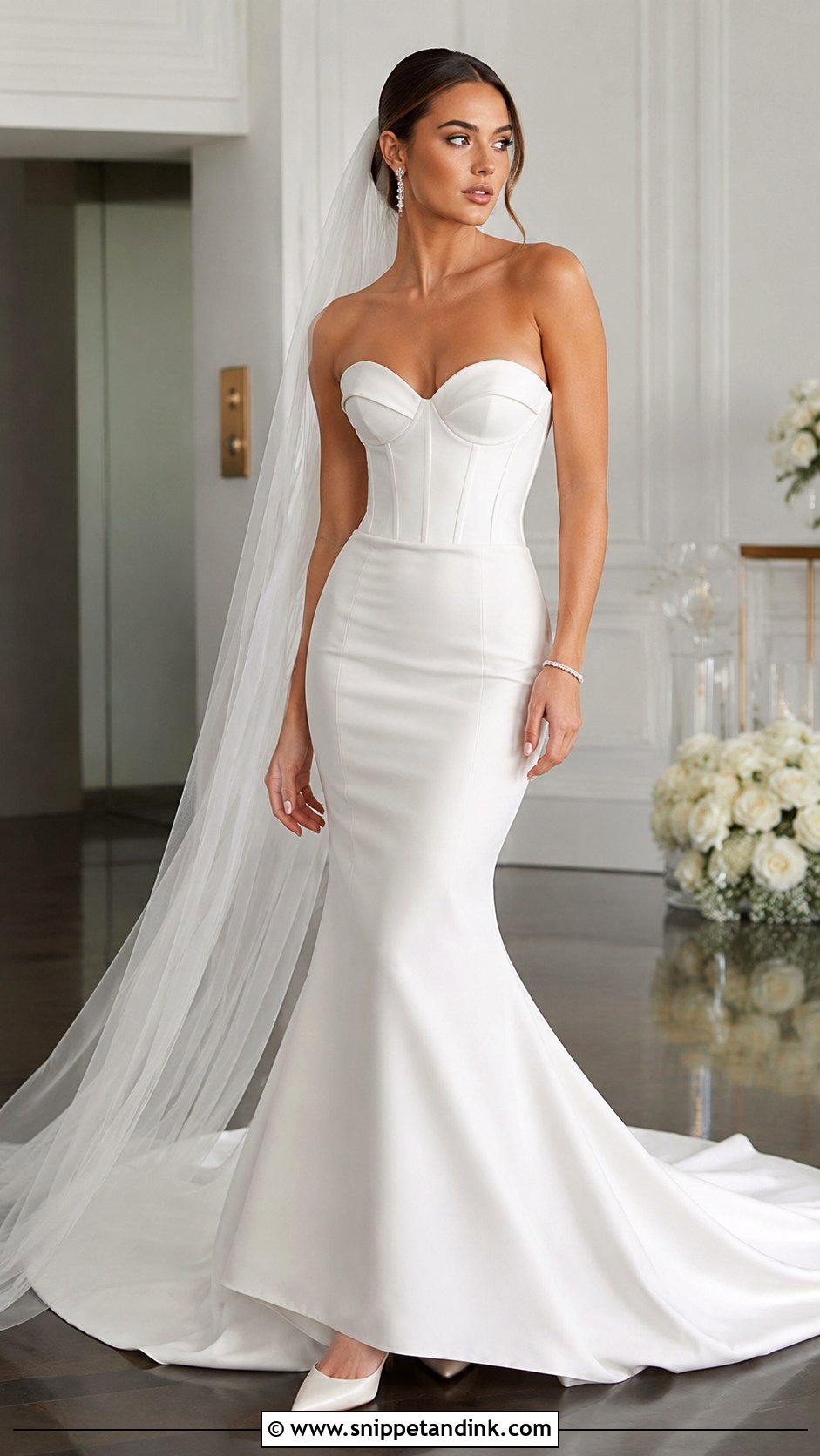 Vesna Corset Mermaid Wedding Dress - Snippet and Ink - 20 Vesna Wedding Dress Ideas