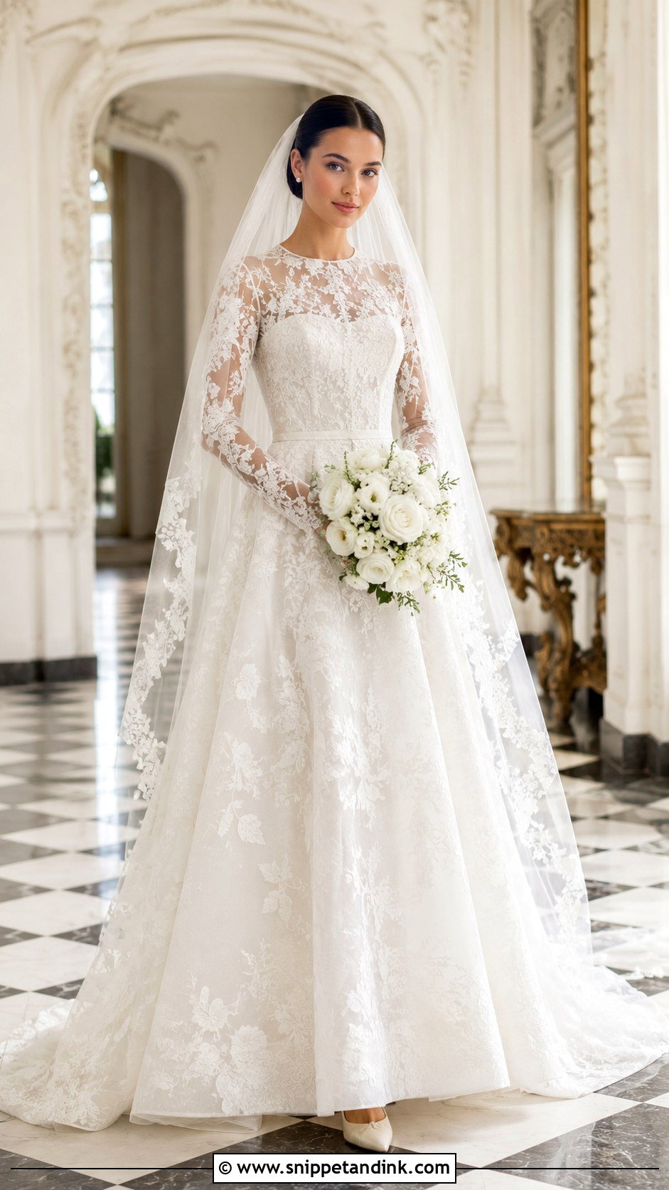 Vesna Long Sleeve Lace Wedding Dress - Snippet and Ink - 20 Vesna Wedding Dress Ideas