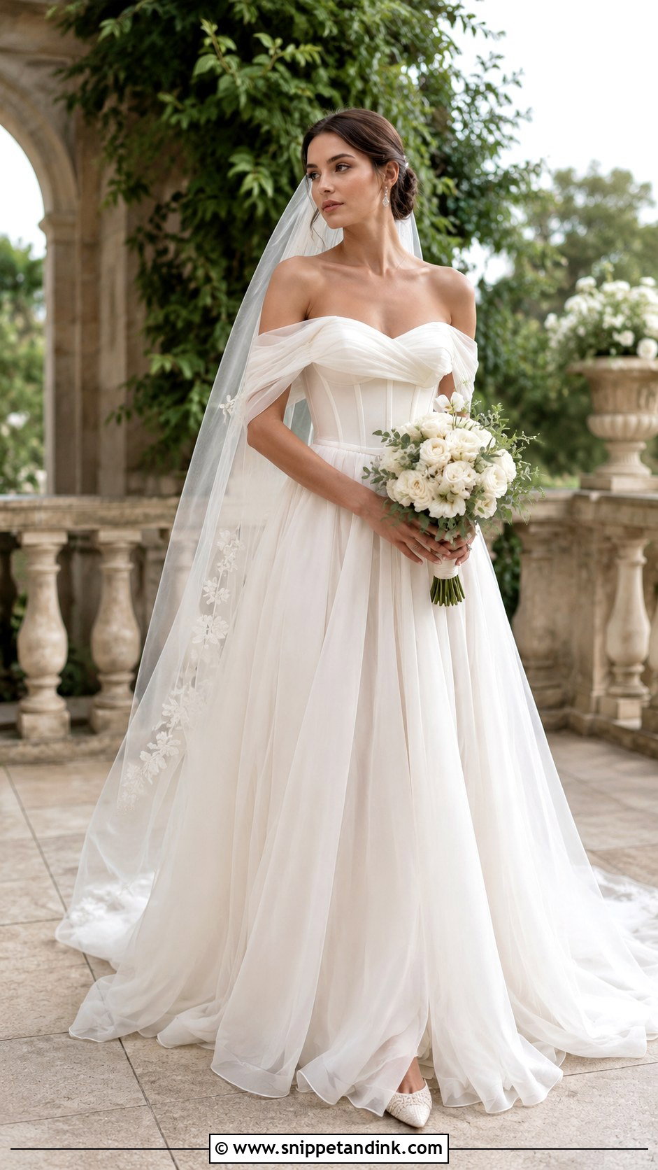 Vesna Off Shoulder Wedding Dress - Snippet and Ink - 20 Vesna Wedding Dress Ideas