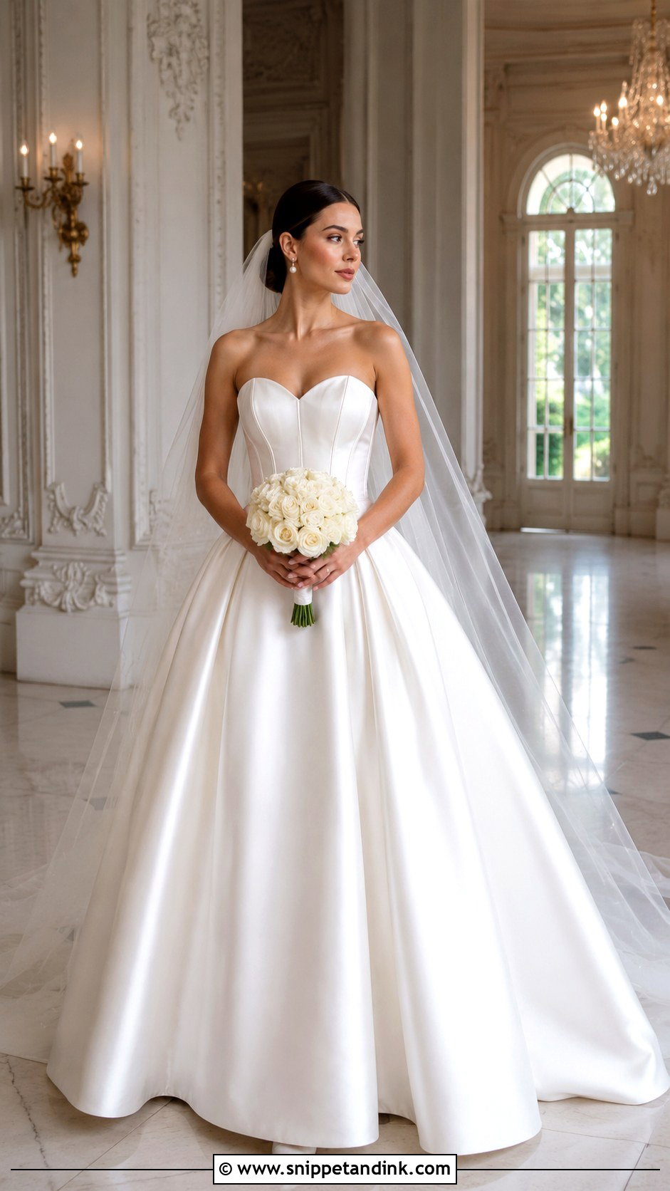 Vesna Satin Ball Gown Wedding Dress - Snippet and Ink - 20 Vesna Wedding Dress Ideas