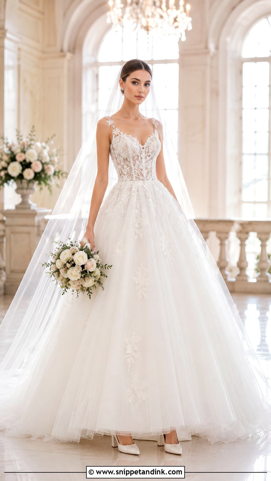 Vesna Tulle Ball Gown Wedding Dress - Snippet and Ink - 20 Vesna Wedding Dress Ideas