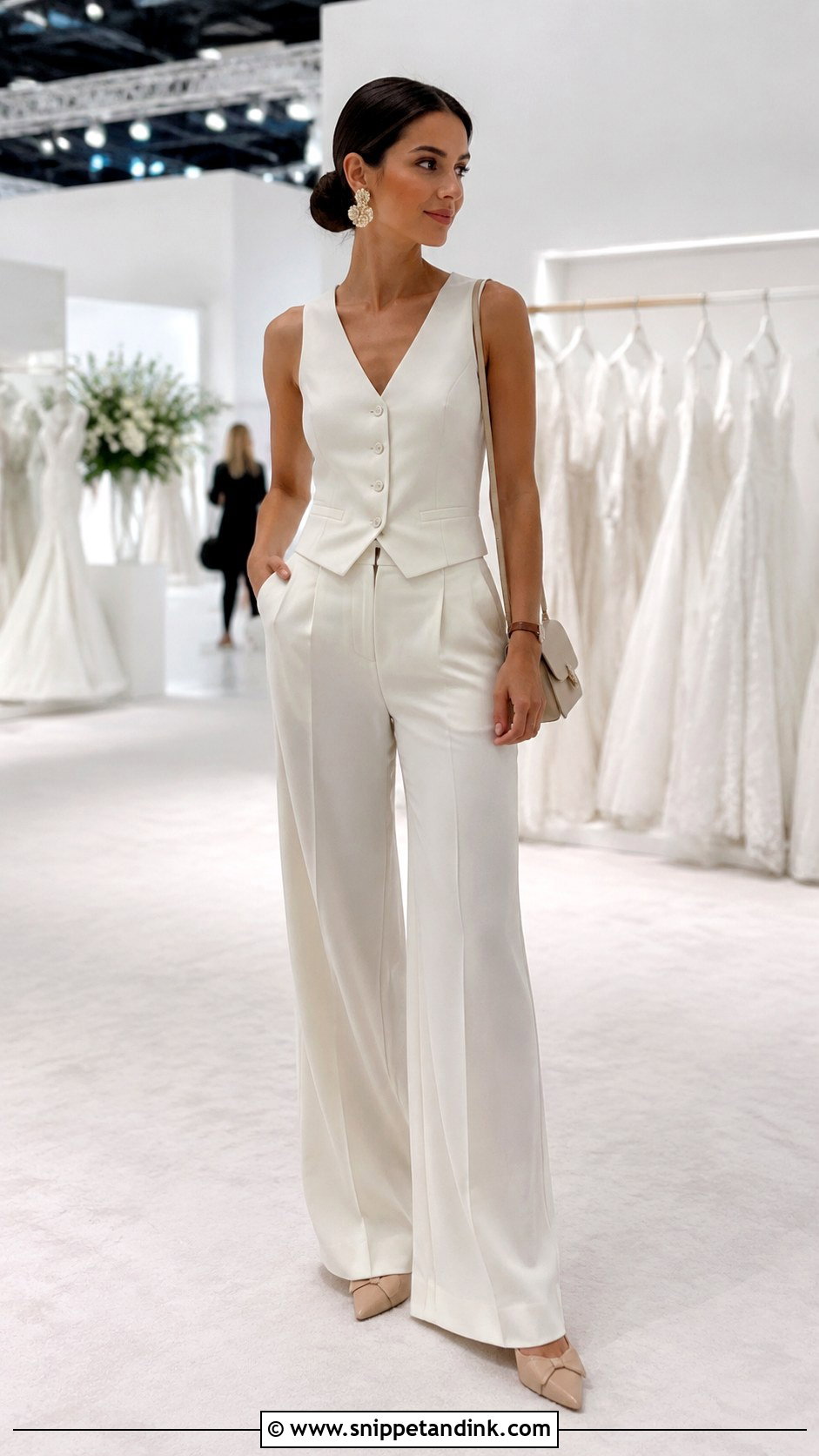 Vest And Trousers Bridal Expo Outfit - Snippet and Ink - 20 Bridal Expo Outfit Ideas