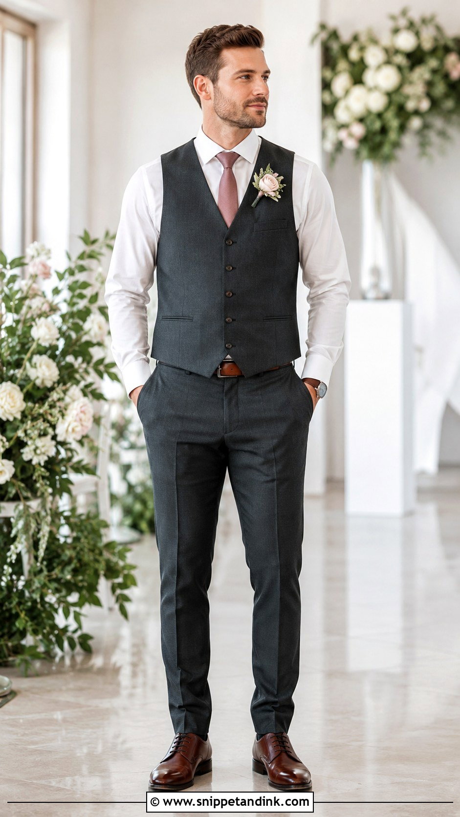 Vest And Trousers Bridesman Attire - Snippet and Ink - 20 Bridesmen Attire Ideas