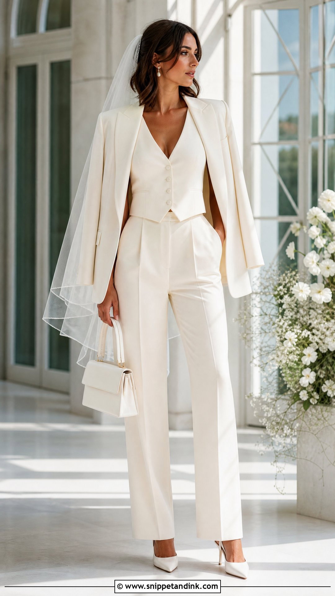 Vest Bridal Suit - Snippet and Ink - 20 Suit Wedding Dresses